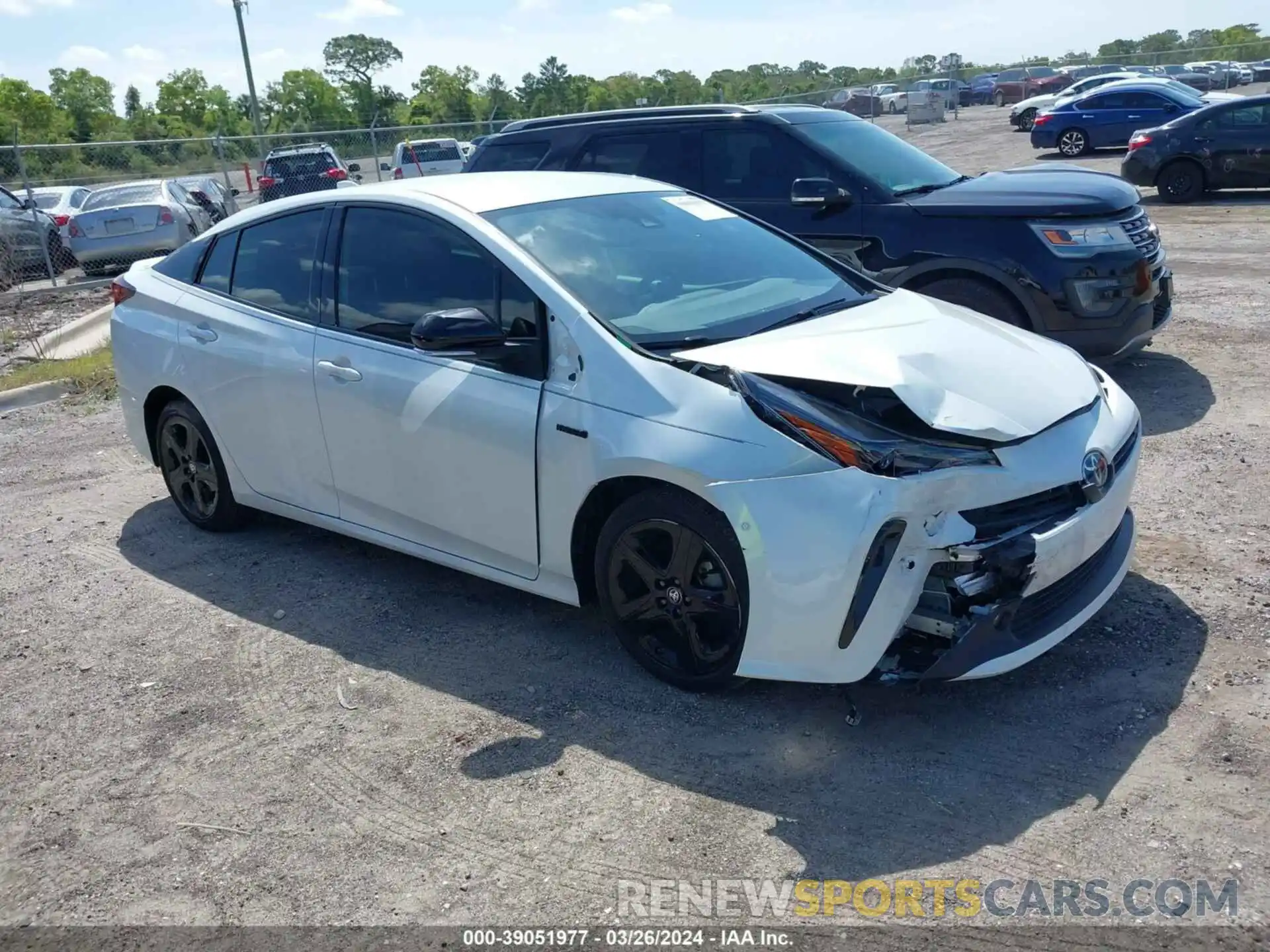 1 Photograph of a damaged car JTDKAMFU2M3128591 TOYOTA PRIUS 2021