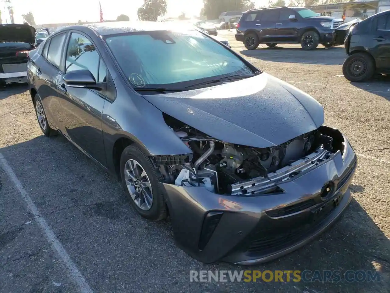 1 Photograph of a damaged car JTDKAMFU2M3133595 TOYOTA PRIUS 2021