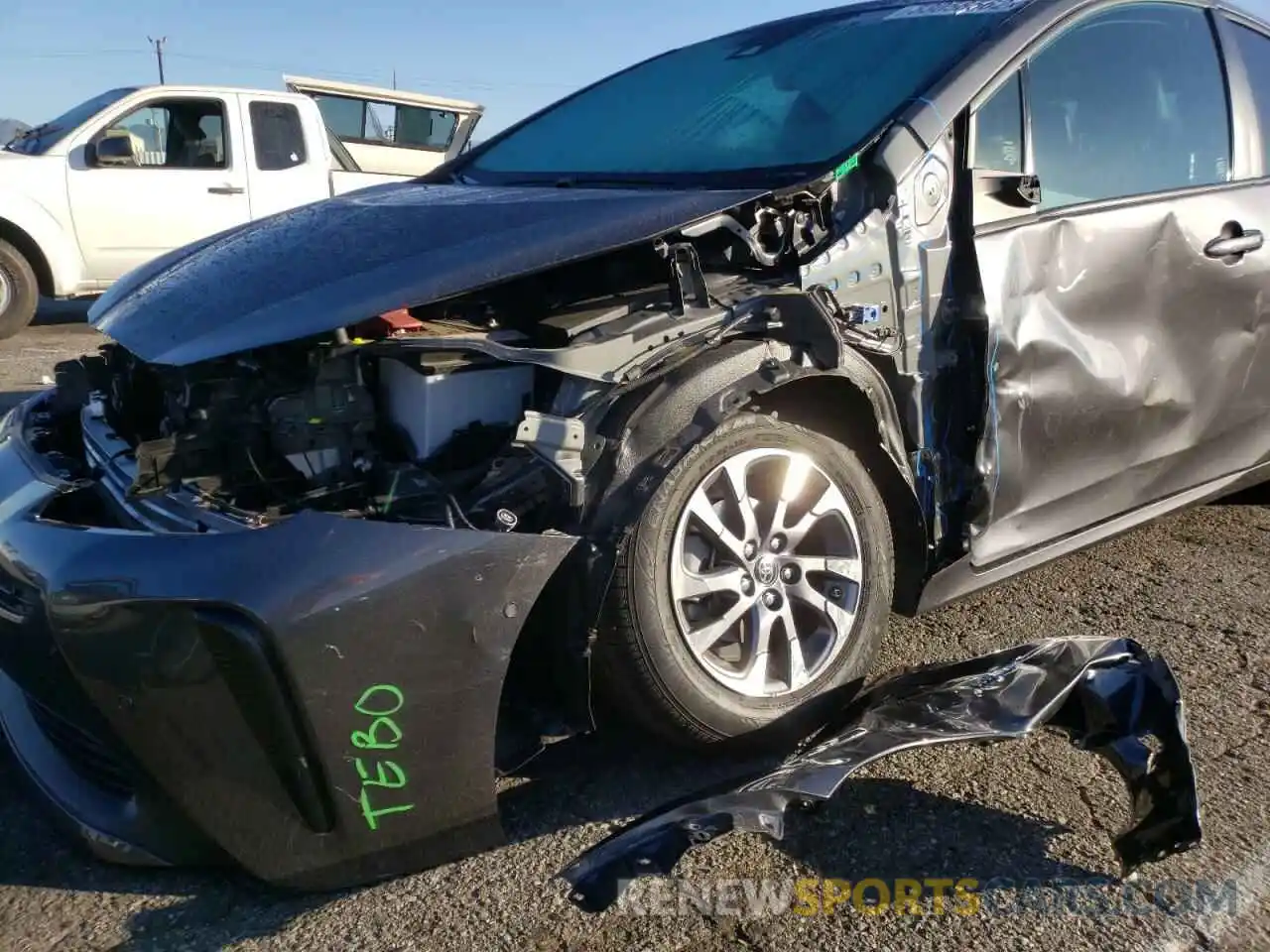 9 Photograph of a damaged car JTDKAMFU2M3133595 TOYOTA PRIUS 2021