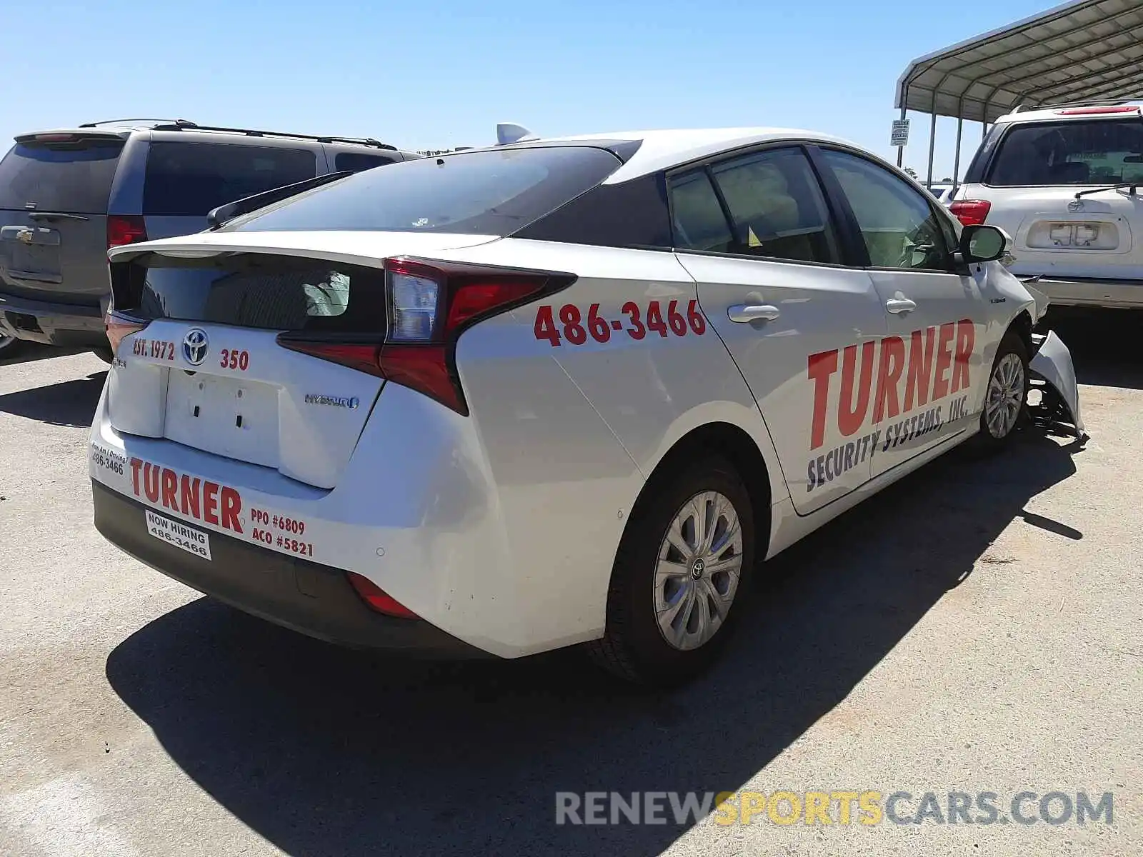 4 Photograph of a damaged car JTDKAMFU2M3133600 TOYOTA PRIUS 2021