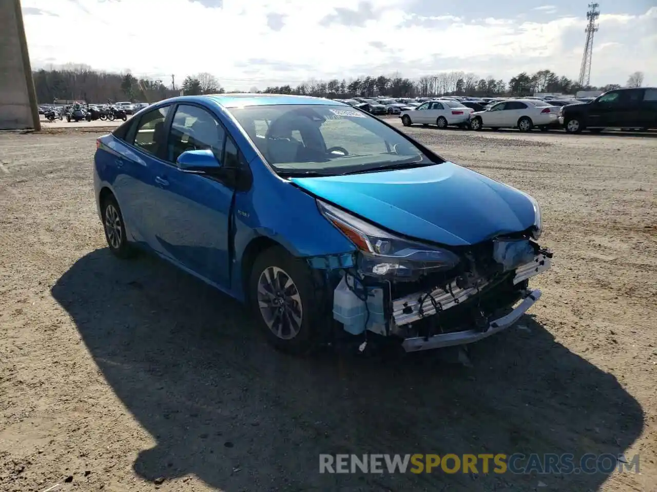 1 Photograph of a damaged car JTDKAMFU2M3136643 TOYOTA PRIUS 2021