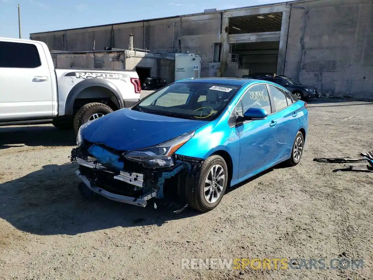 2 Photograph of a damaged car JTDKAMFU2M3136643 TOYOTA PRIUS 2021