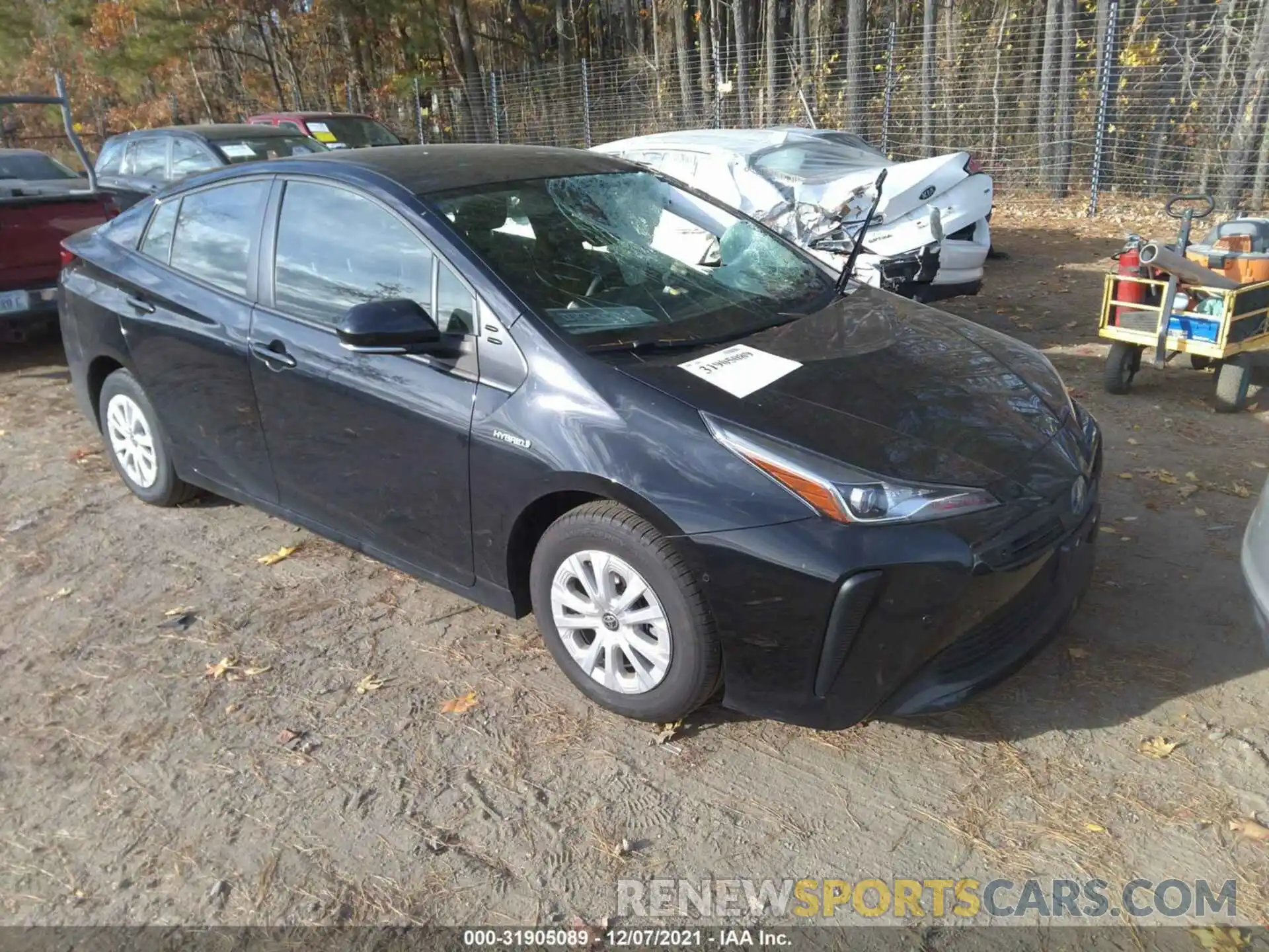 1 Photograph of a damaged car JTDKAMFU2M3142197 TOYOTA PRIUS 2021