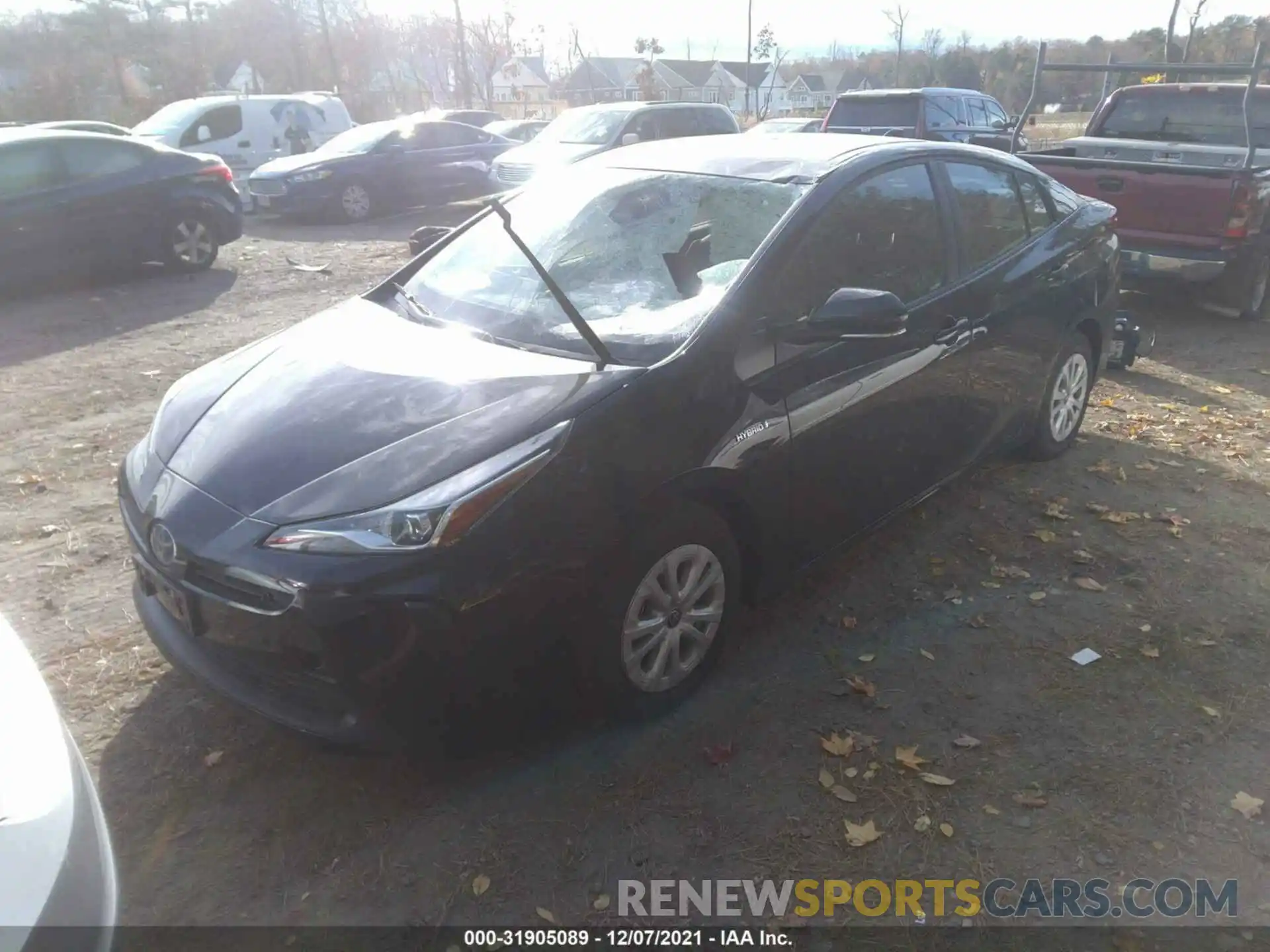 2 Photograph of a damaged car JTDKAMFU2M3142197 TOYOTA PRIUS 2021