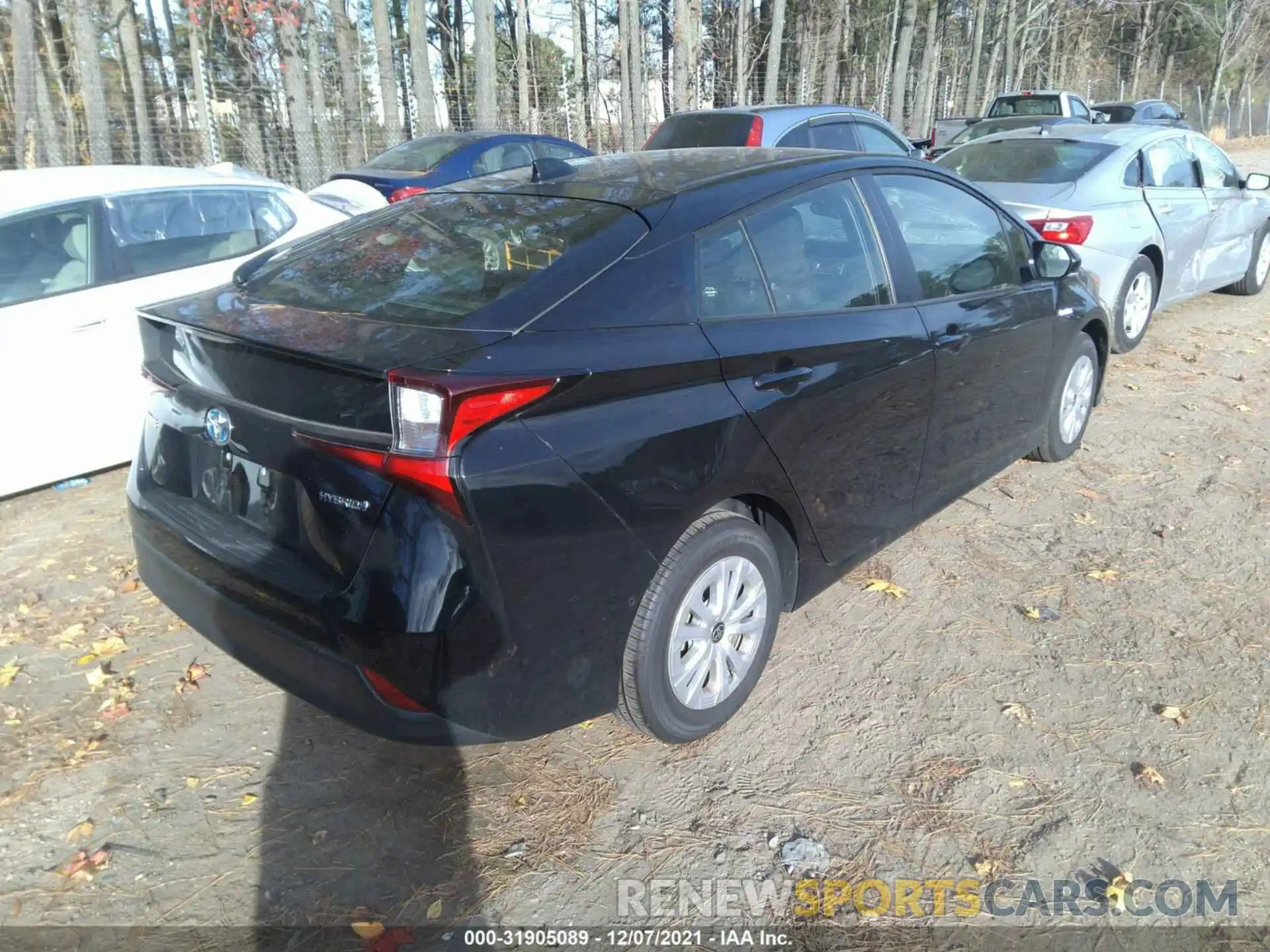 4 Фотография поврежденного автомобиля JTDKAMFU2M3142197 TOYOTA PRIUS 2021