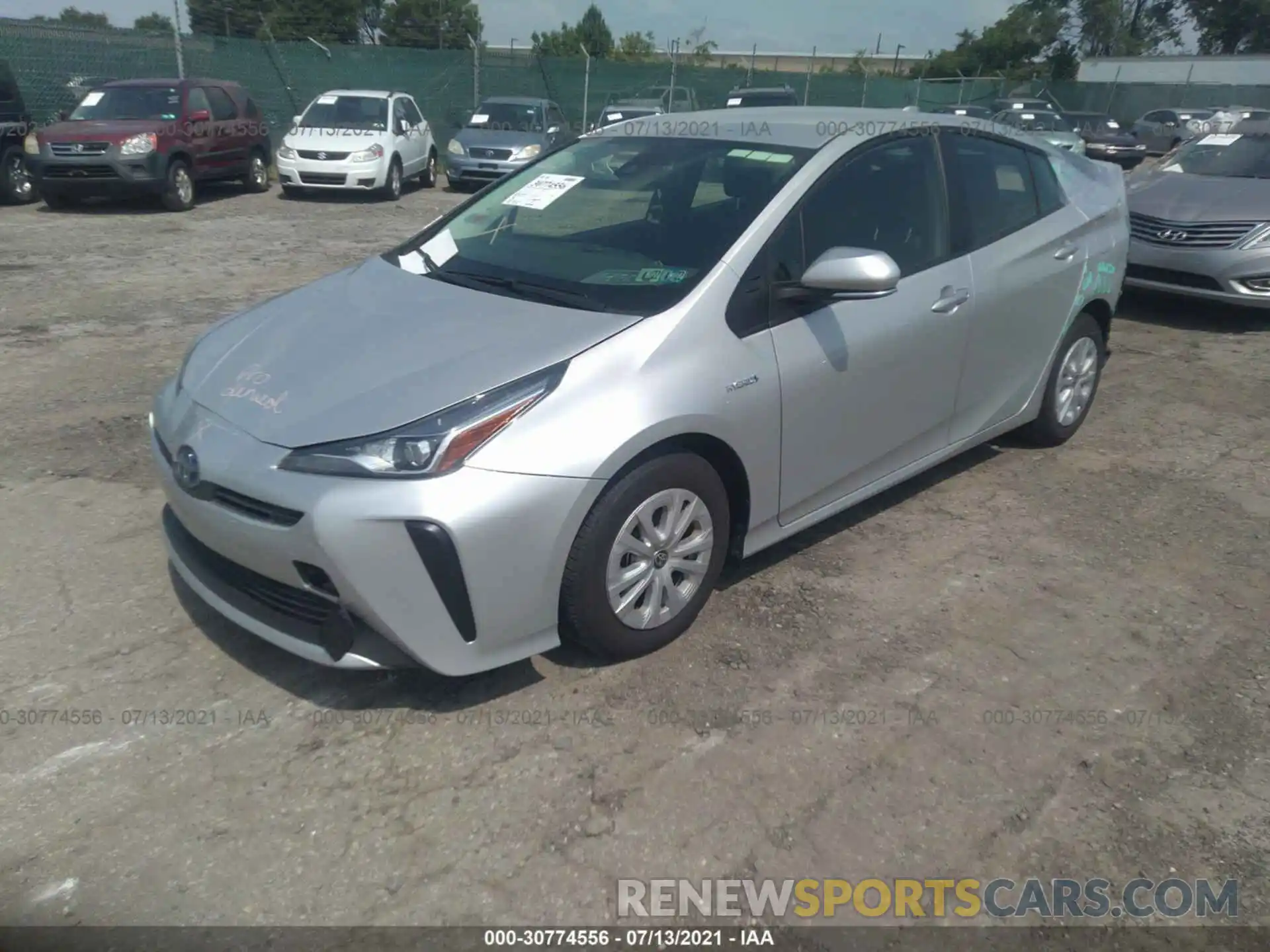 2 Photograph of a damaged car JTDKAMFU2M3143463 TOYOTA PRIUS 2021