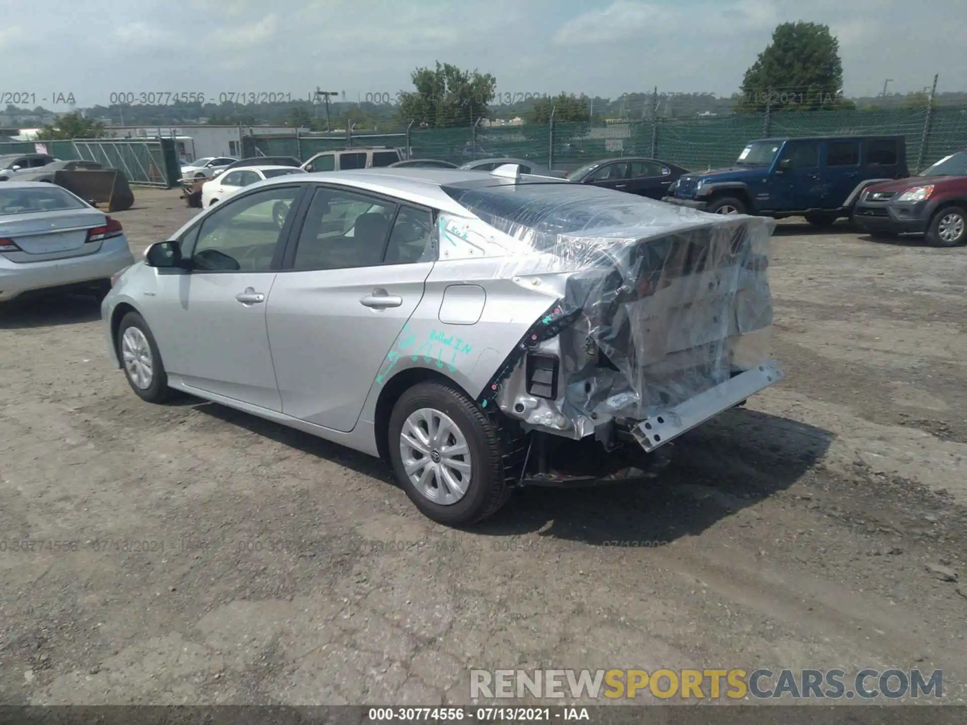 3 Photograph of a damaged car JTDKAMFU2M3143463 TOYOTA PRIUS 2021