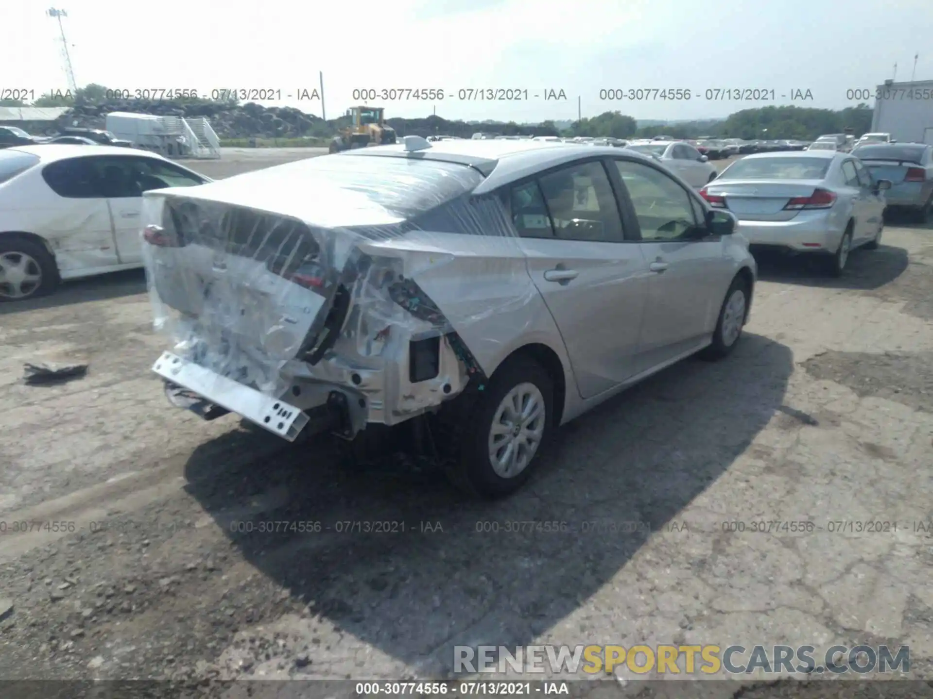 4 Photograph of a damaged car JTDKAMFU2M3143463 TOYOTA PRIUS 2021