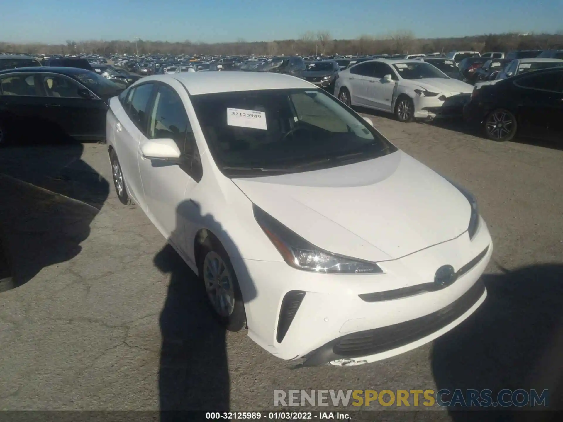 1 Photograph of a damaged car JTDKAMFU2M3144192 TOYOTA PRIUS 2021