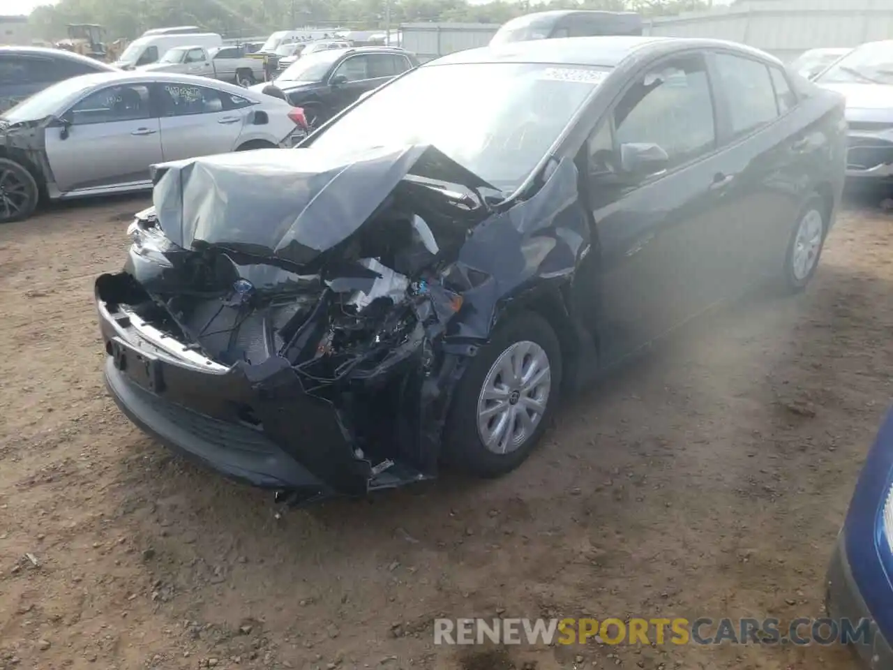 2 Photograph of a damaged car JTDKAMFU2M3144418 TOYOTA PRIUS 2021