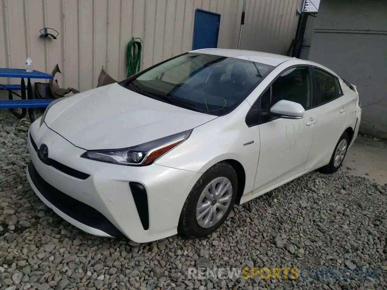 2 Фотография поврежденного автомобиля JTDKAMFU2M3146881 TOYOTA PRIUS 2021