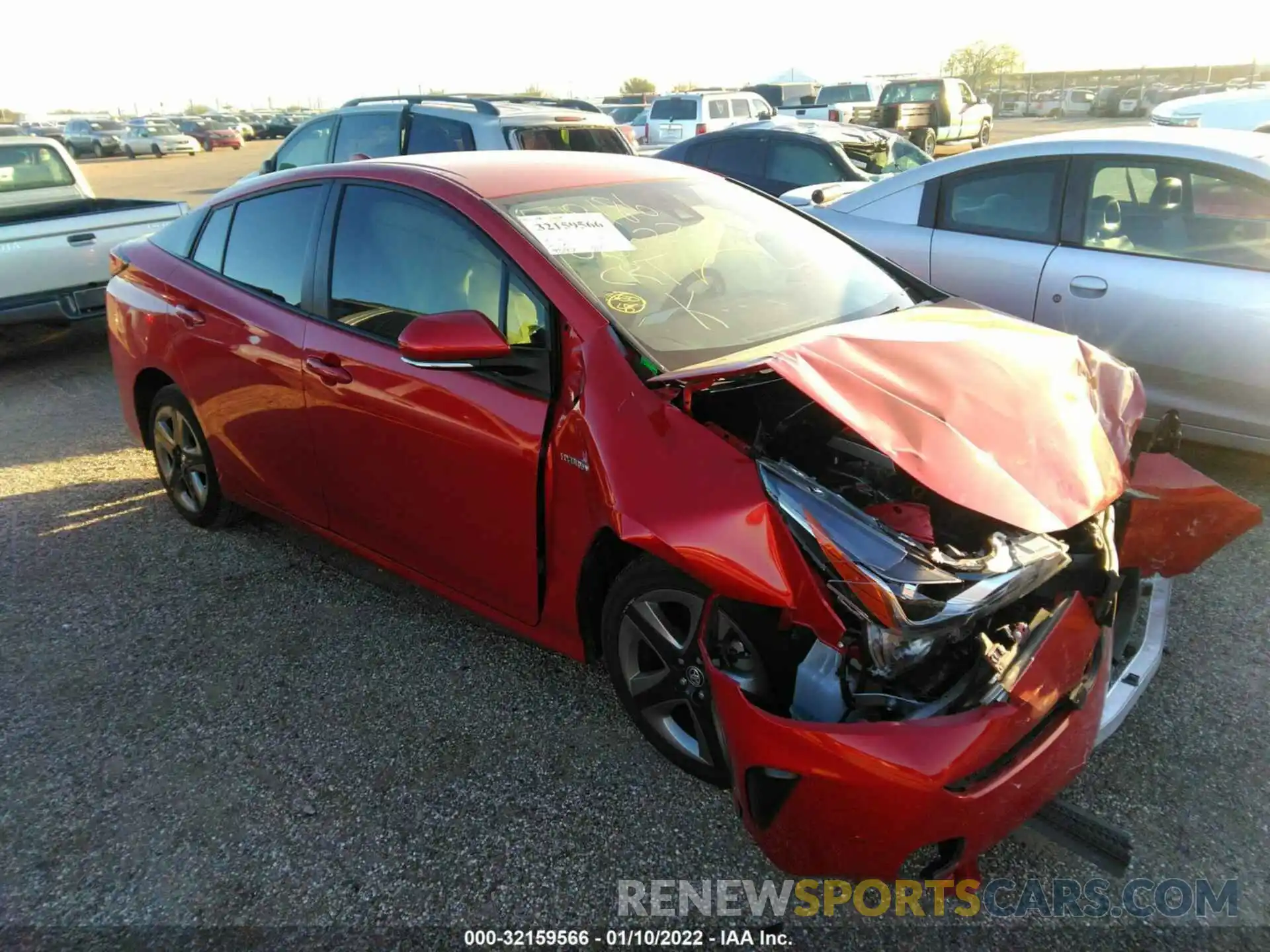 1 Photograph of a damaged car JTDKAMFU2M3146928 TOYOTA PRIUS 2021