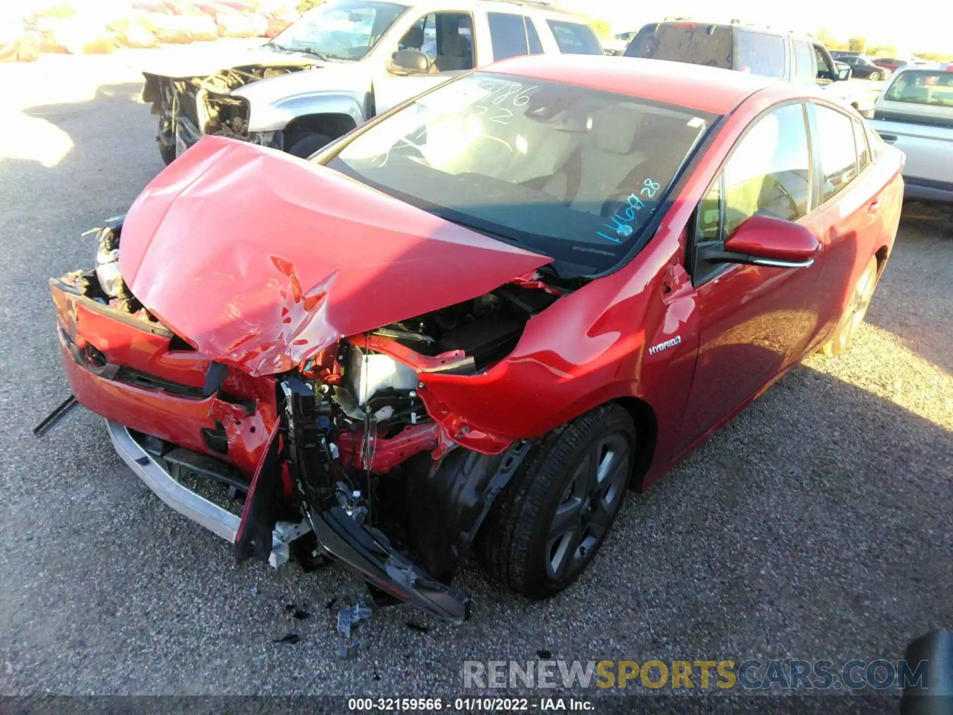 2 Photograph of a damaged car JTDKAMFU2M3146928 TOYOTA PRIUS 2021