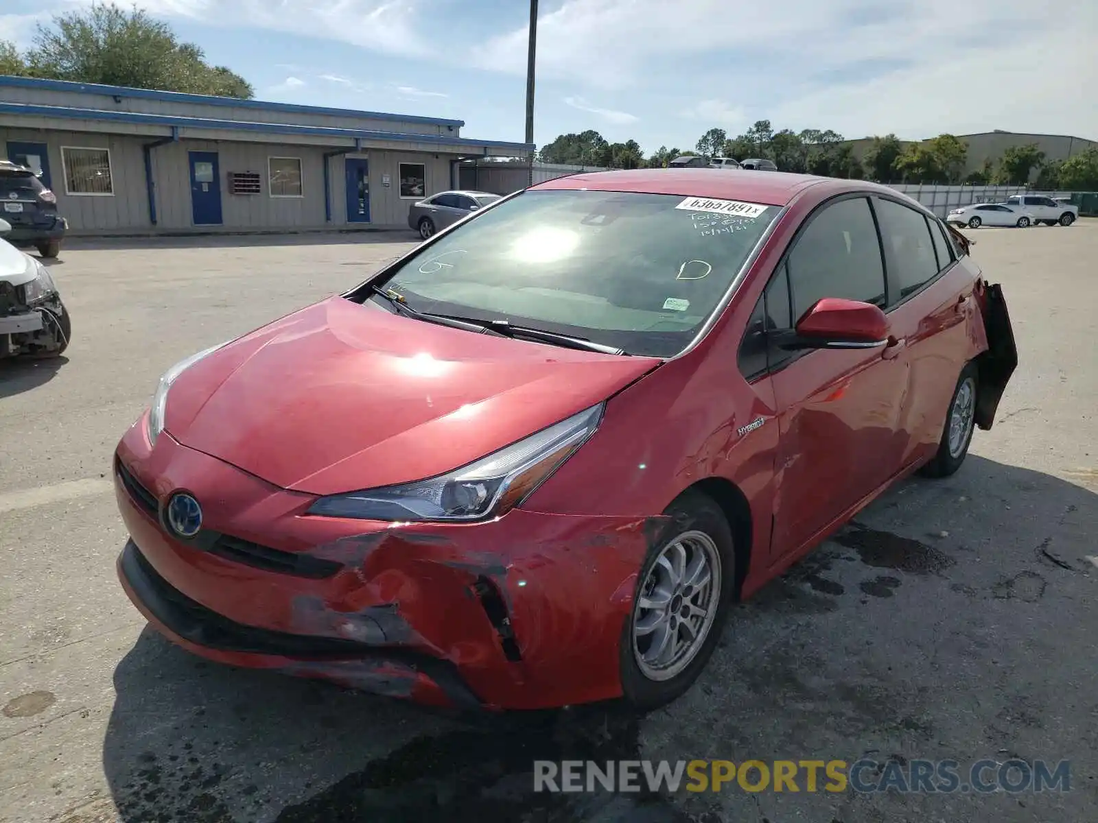 2 Photograph of a damaged car JTDKAMFU2M3147917 TOYOTA PRIUS 2021