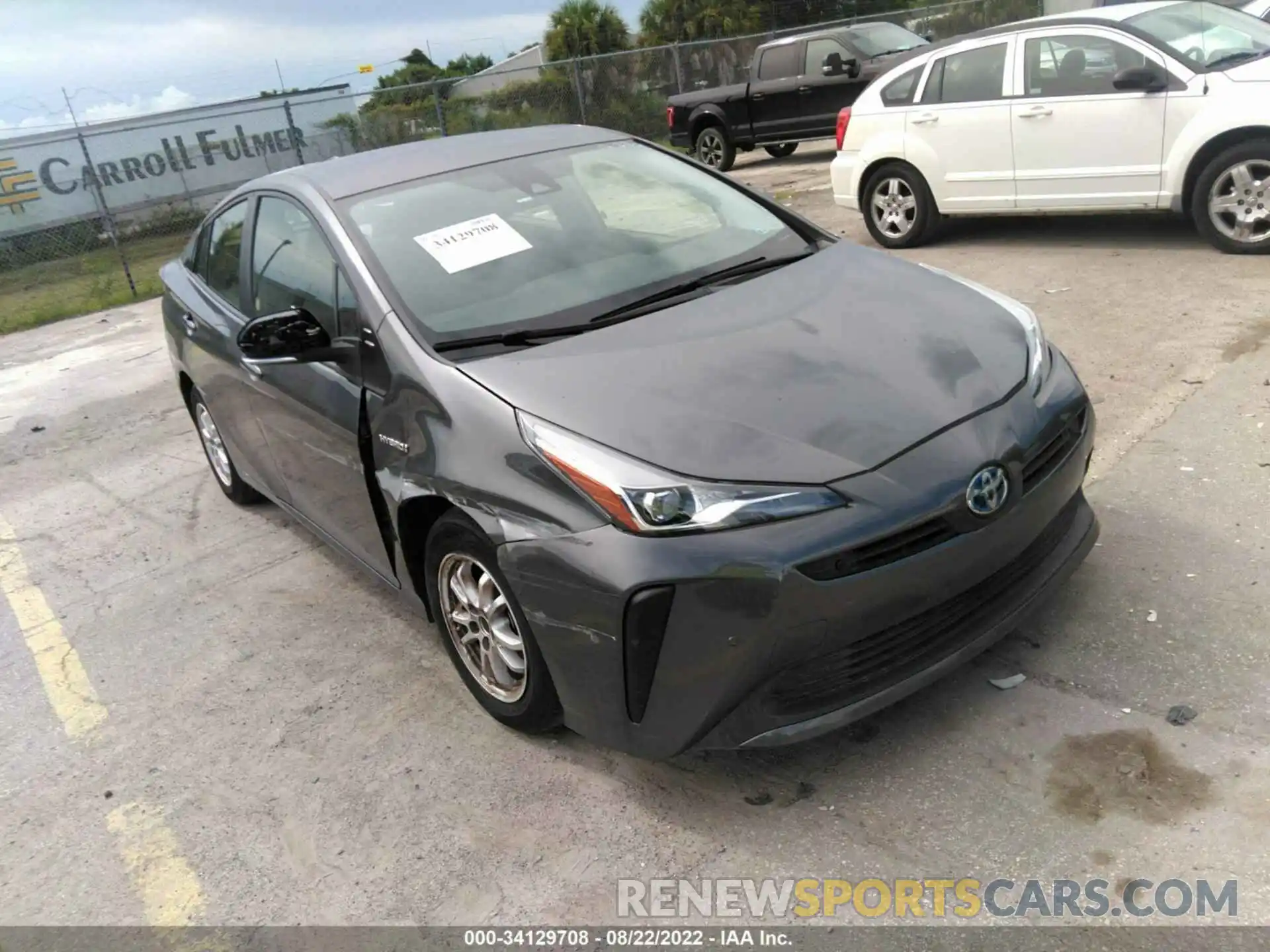 1 Photograph of a damaged car JTDKAMFU2M3147920 TOYOTA PRIUS 2021