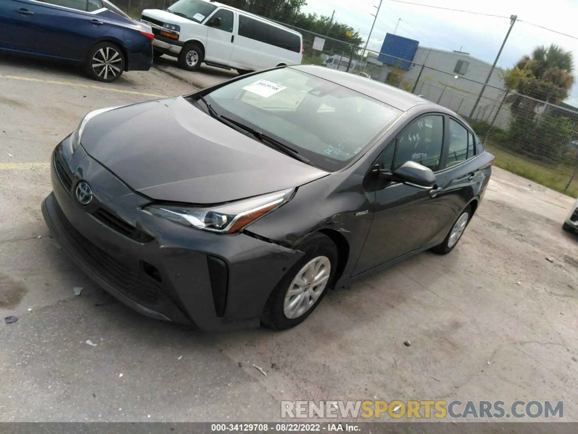 2 Фотография поврежденного автомобиля JTDKAMFU2M3147920 TOYOTA PRIUS 2021