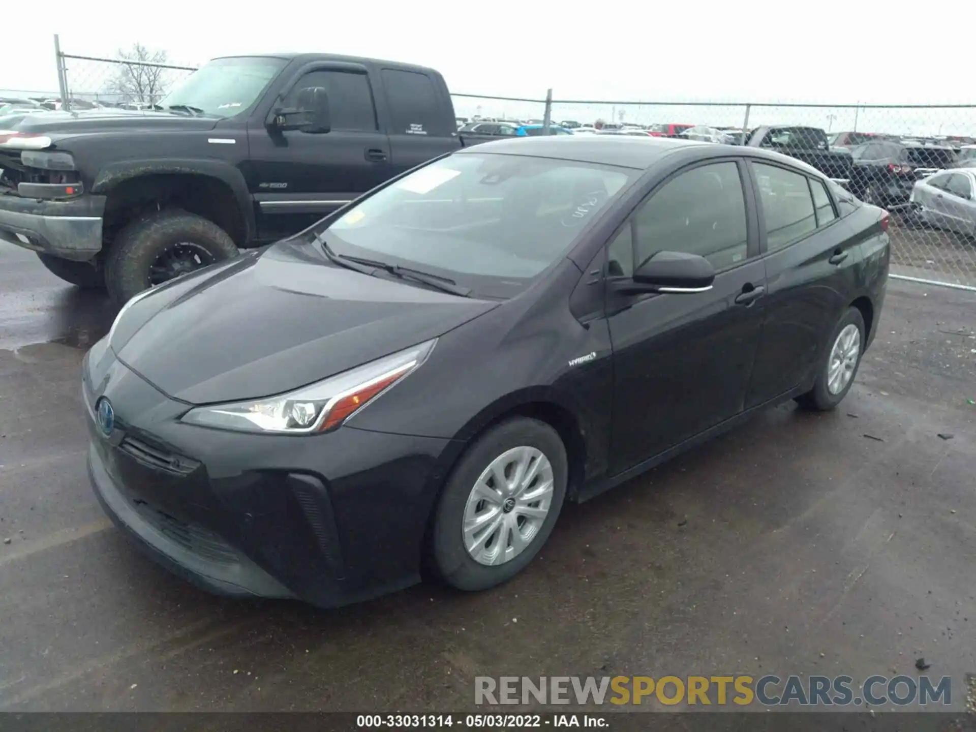 2 Фотография поврежденного автомобиля JTDKAMFU2M3147982 TOYOTA PRIUS 2021