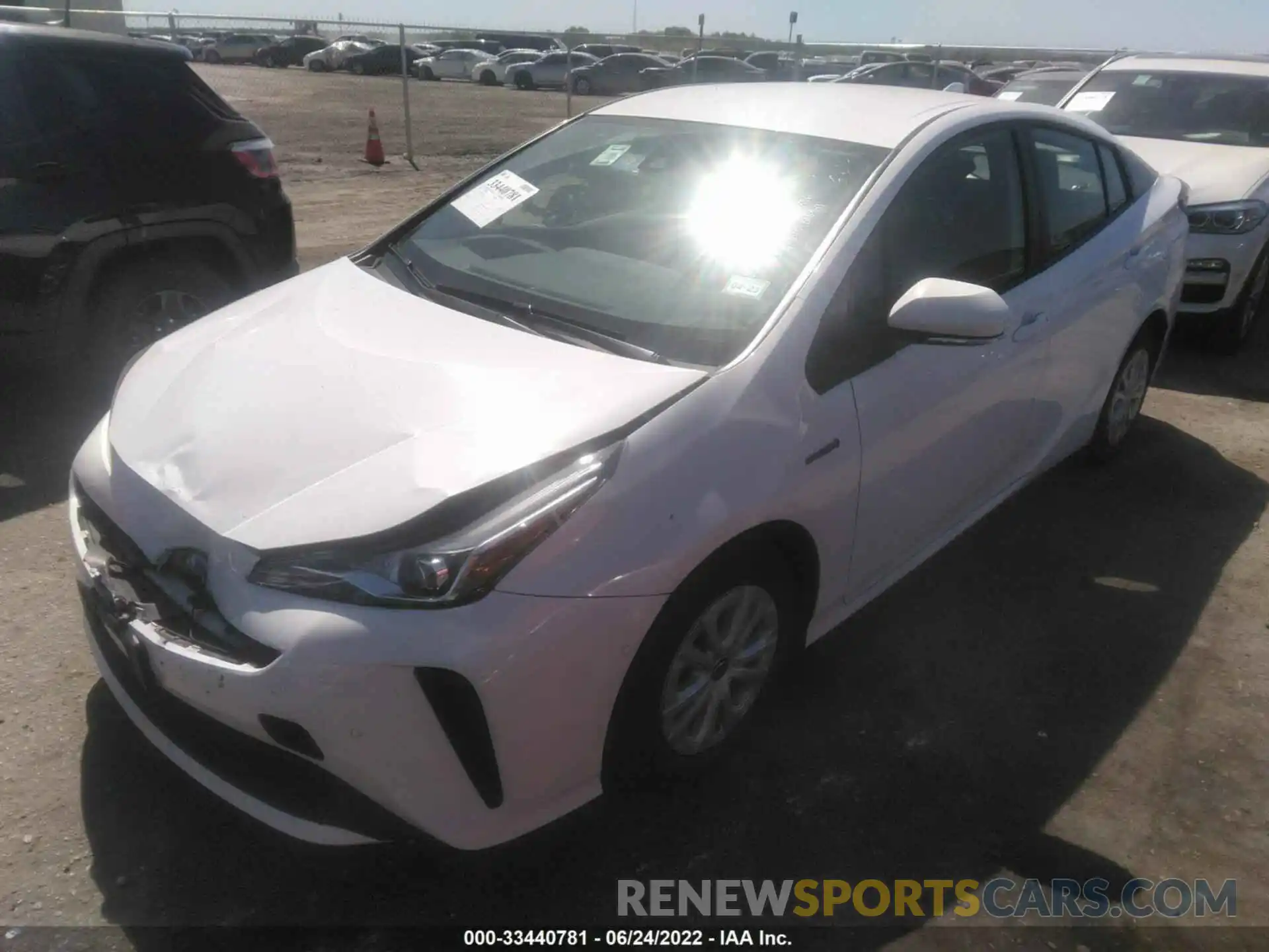 2 Photograph of a damaged car JTDKAMFU2M3148209 TOYOTA PRIUS 2021