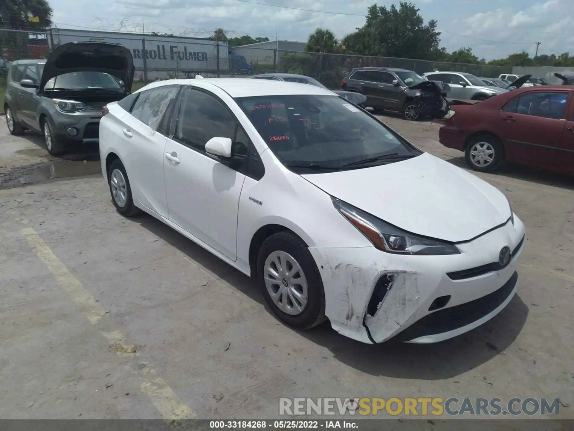 1 Photograph of a damaged car JTDKAMFU2M3148498 TOYOTA PRIUS 2021