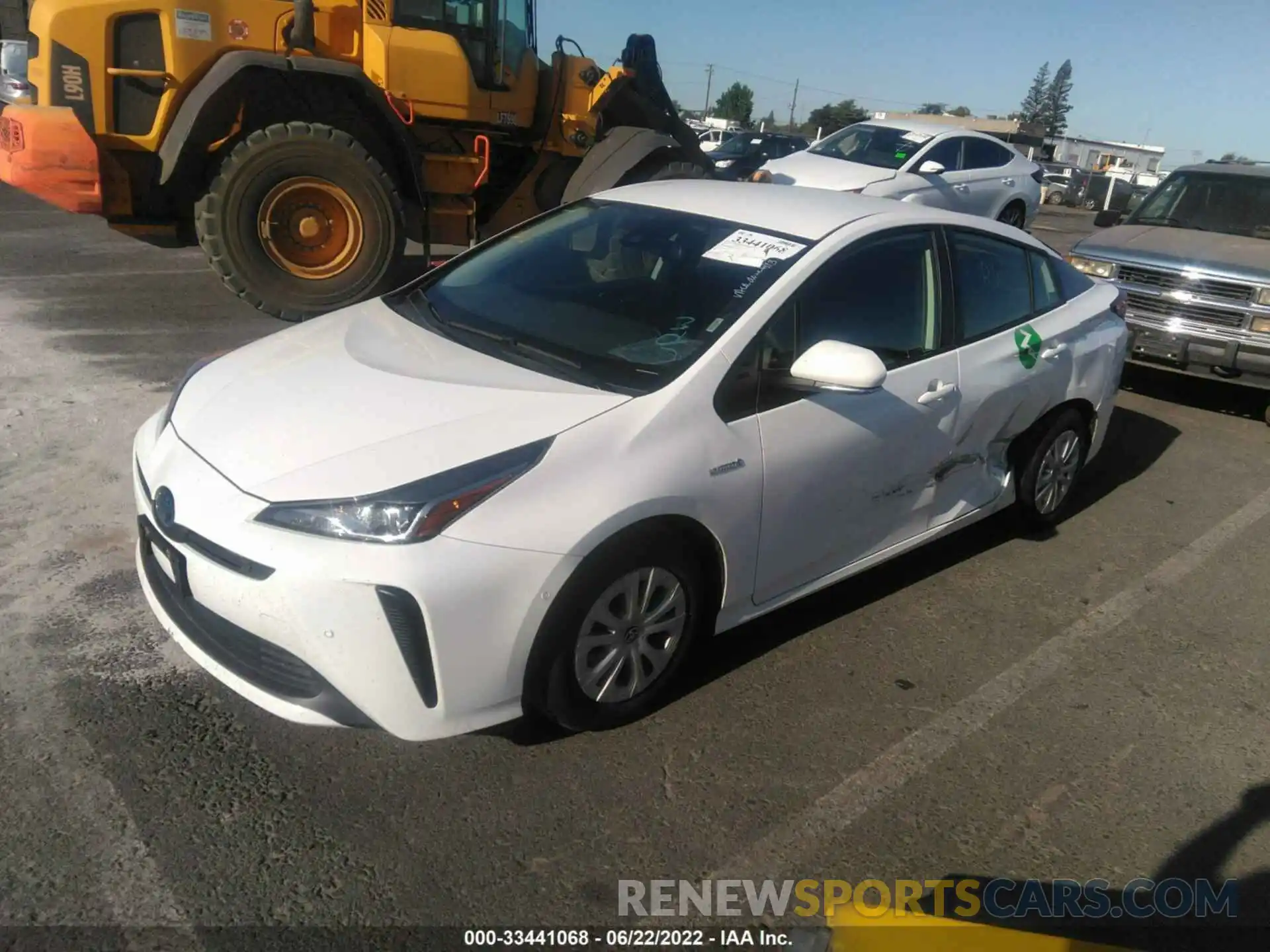 2 Фотография поврежденного автомобиля JTDKAMFU2M3149943 TOYOTA PRIUS 2021