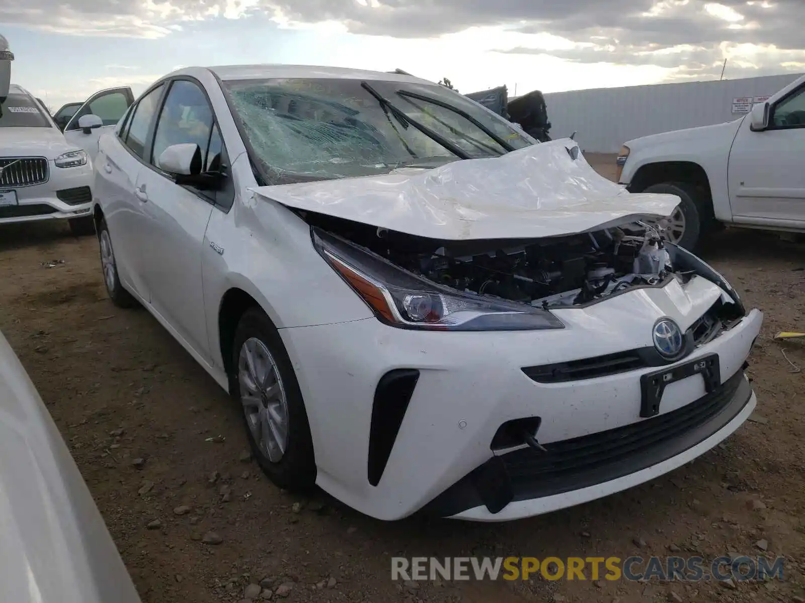 1 Photograph of a damaged car JTDKAMFU2M3151191 TOYOTA PRIUS 2021