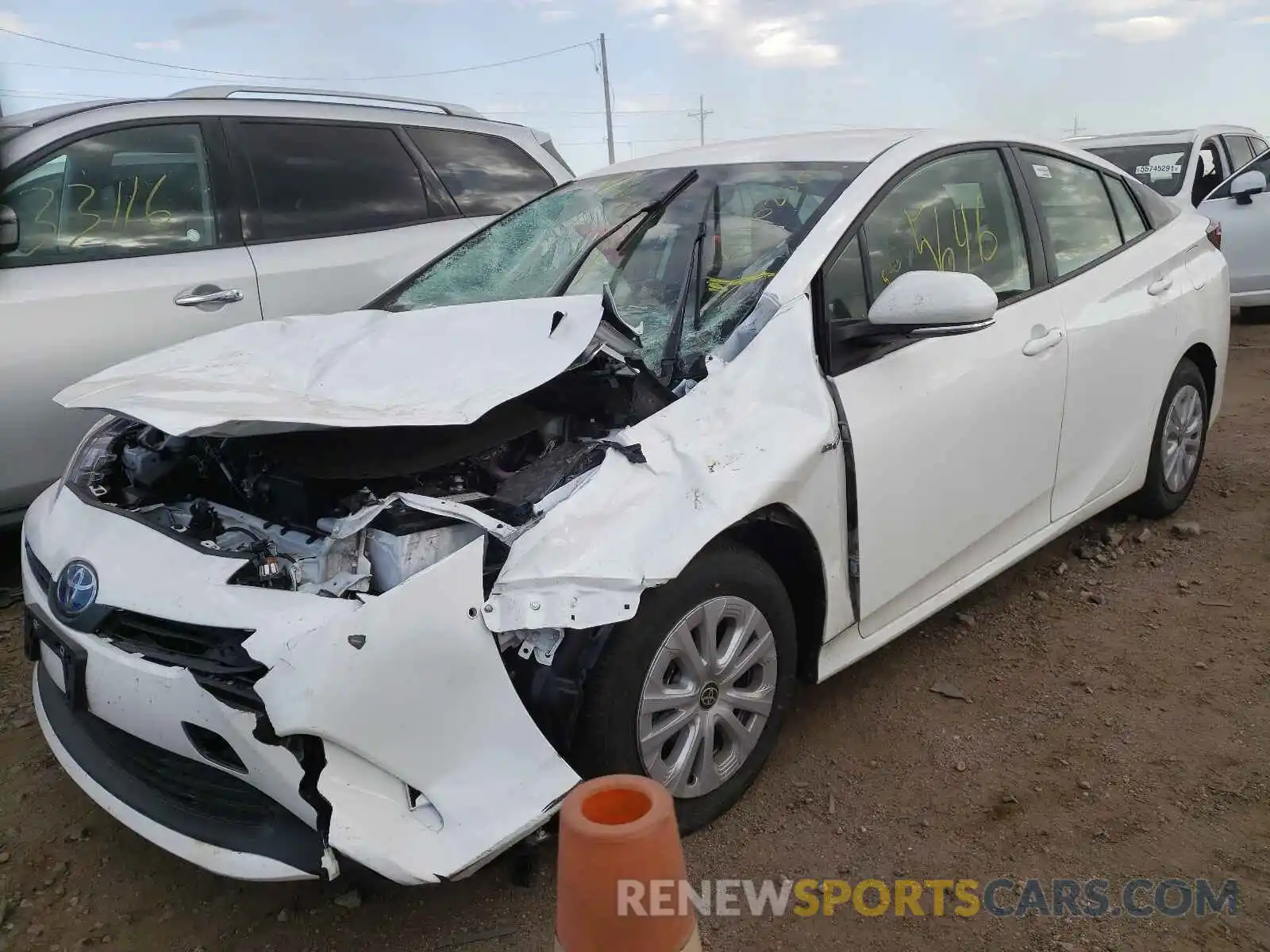 2 Photograph of a damaged car JTDKAMFU2M3151191 TOYOTA PRIUS 2021