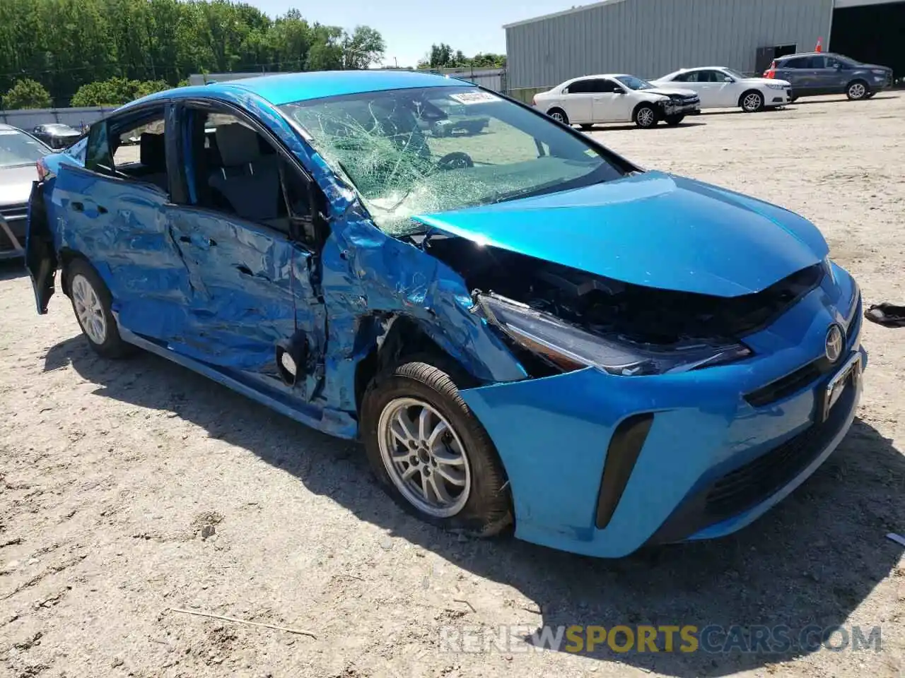 1 Photograph of a damaged car JTDKAMFU2M3151868 TOYOTA PRIUS 2021