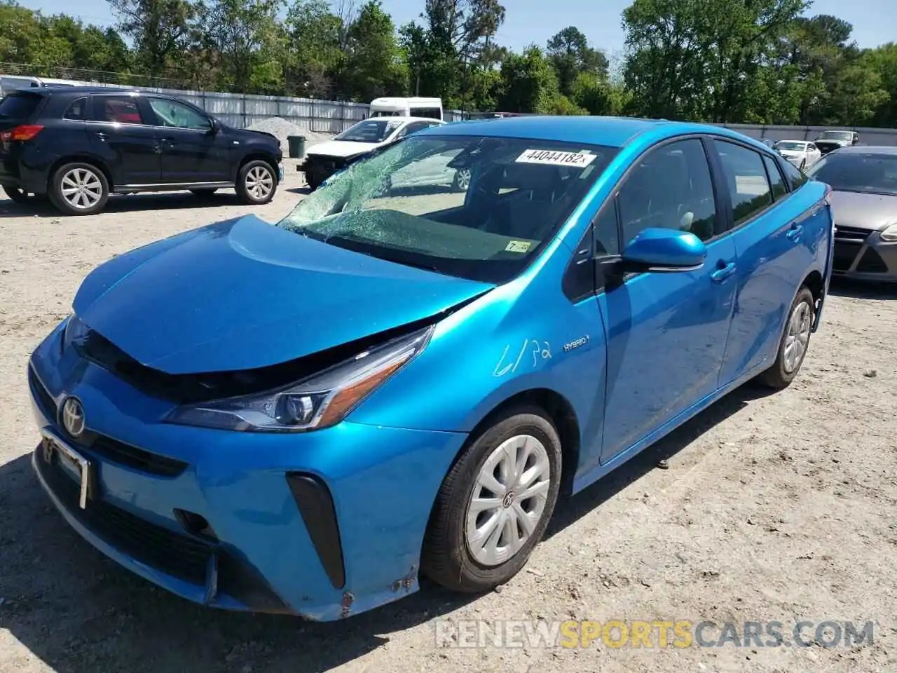 2 Photograph of a damaged car JTDKAMFU2M3151868 TOYOTA PRIUS 2021