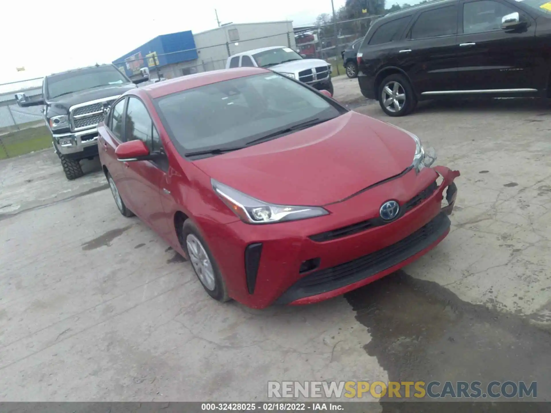 1 Photograph of a damaged car JTDKAMFU2M3152423 TOYOTA PRIUS 2021