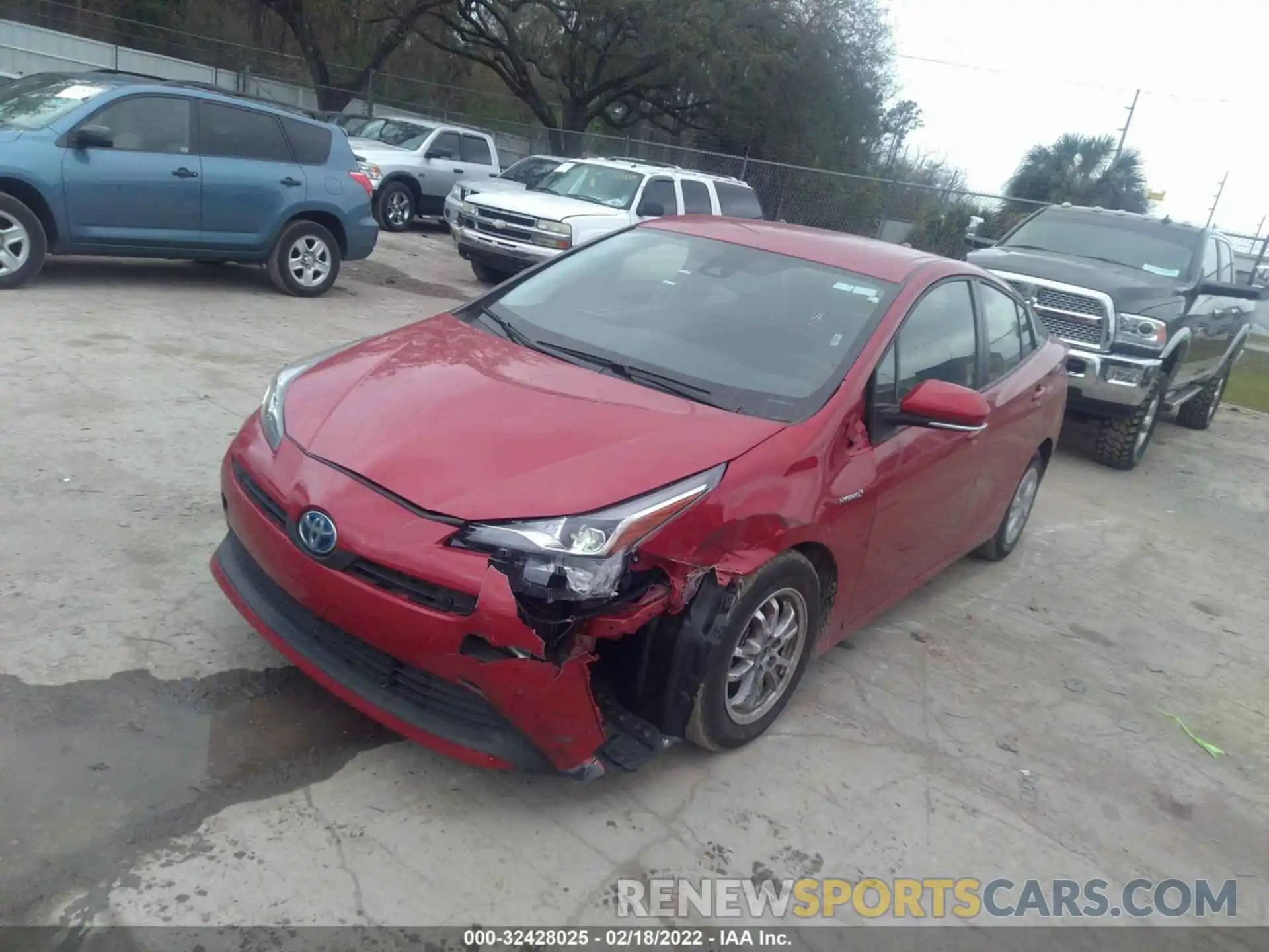 2 Photograph of a damaged car JTDKAMFU2M3152423 TOYOTA PRIUS 2021