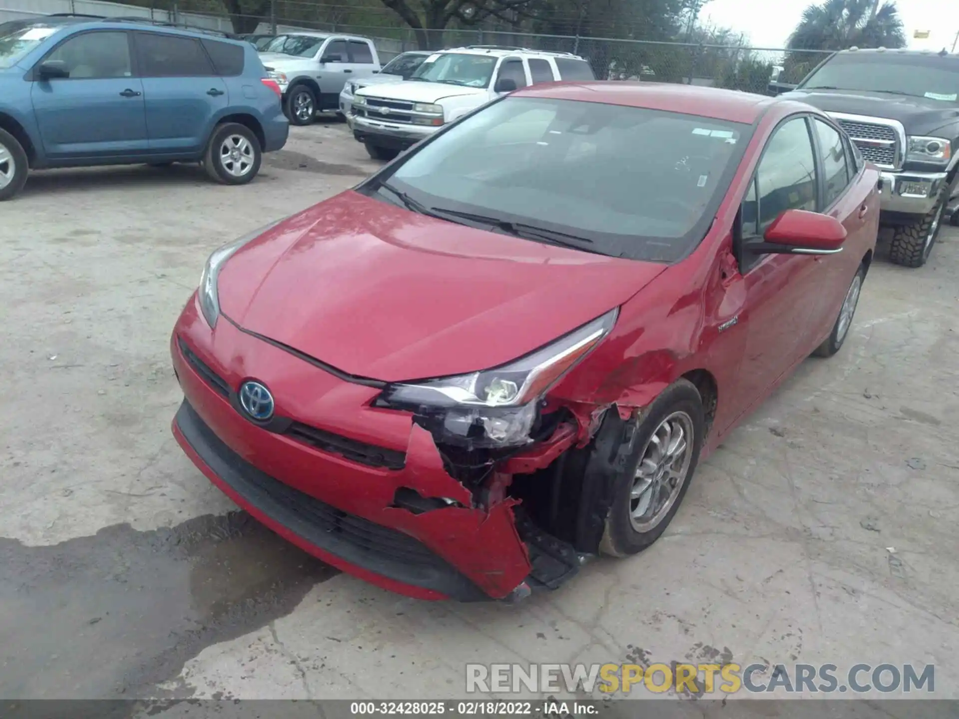 6 Фотография поврежденного автомобиля JTDKAMFU2M3152423 TOYOTA PRIUS 2021