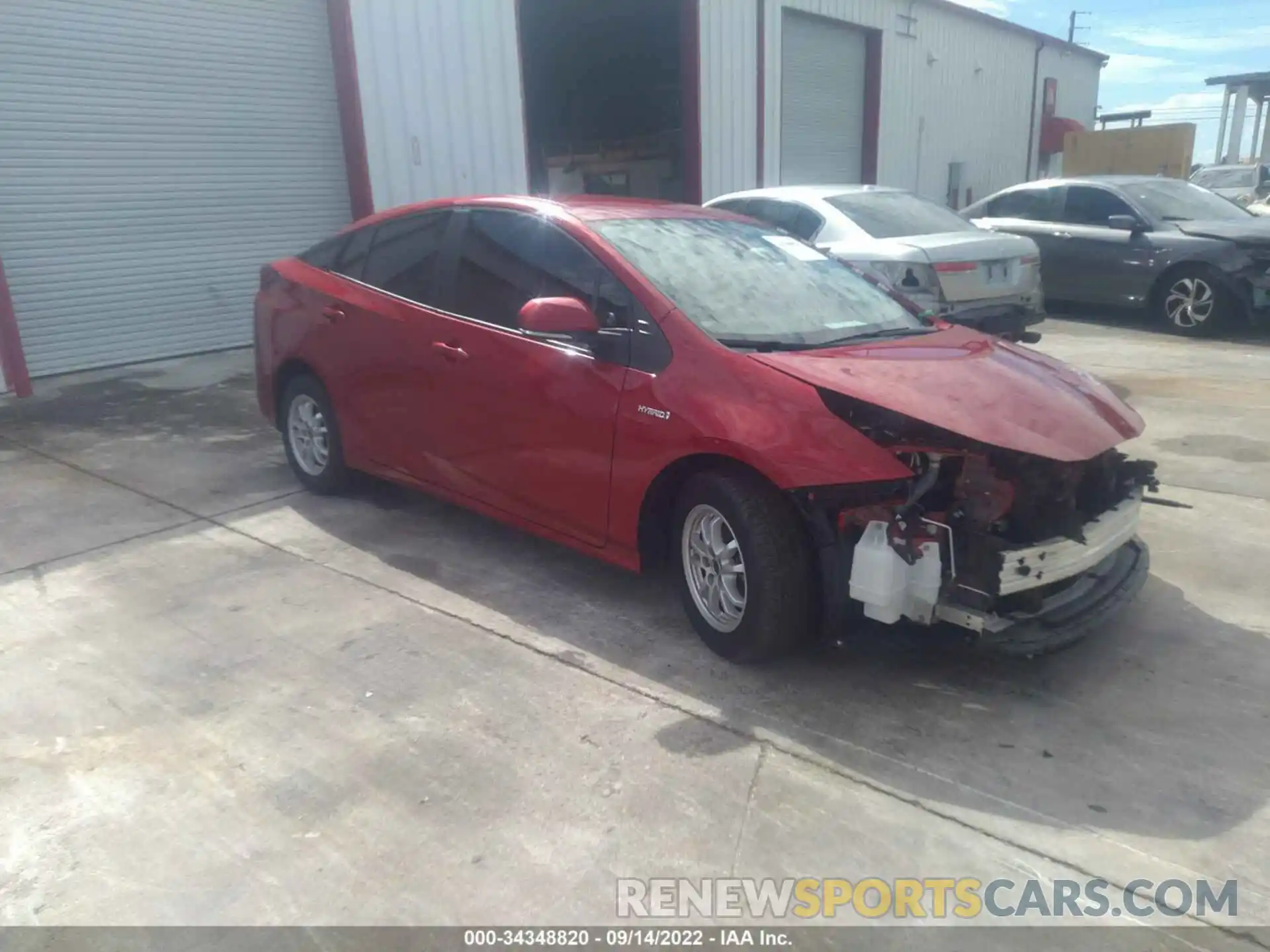 1 Photograph of a damaged car JTDKAMFU3M3128695 TOYOTA PRIUS 2021