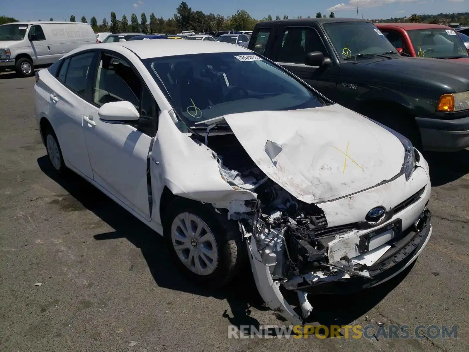 1 Photograph of a damaged car JTDKAMFU3M3129698 TOYOTA PRIUS 2021