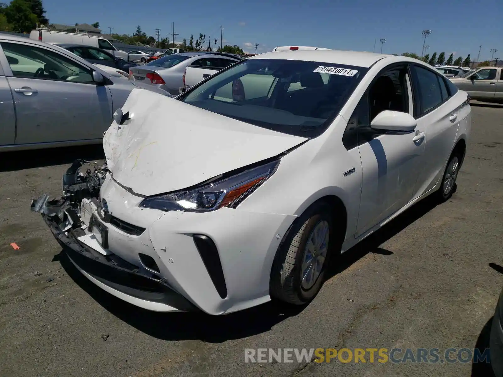 2 Photograph of a damaged car JTDKAMFU3M3129698 TOYOTA PRIUS 2021