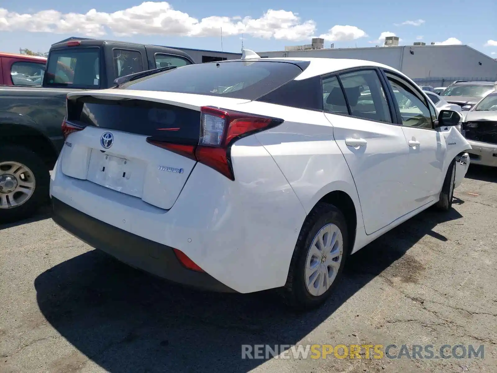 4 Photograph of a damaged car JTDKAMFU3M3129698 TOYOTA PRIUS 2021