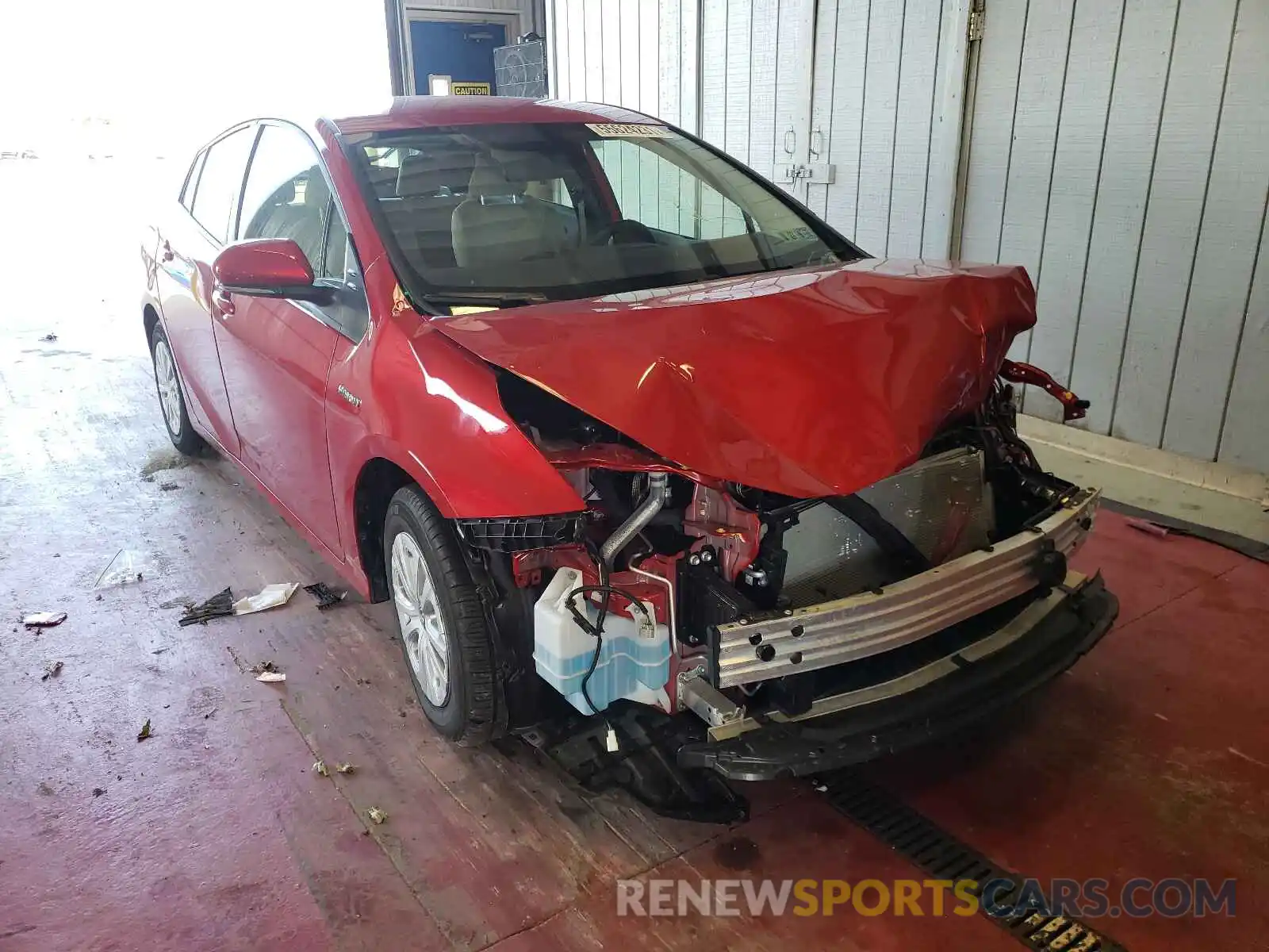 1 Photograph of a damaged car JTDKAMFU3M3130334 TOYOTA PRIUS 2021