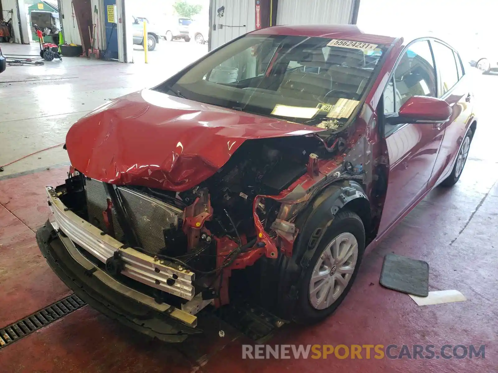 2 Photograph of a damaged car JTDKAMFU3M3130334 TOYOTA PRIUS 2021