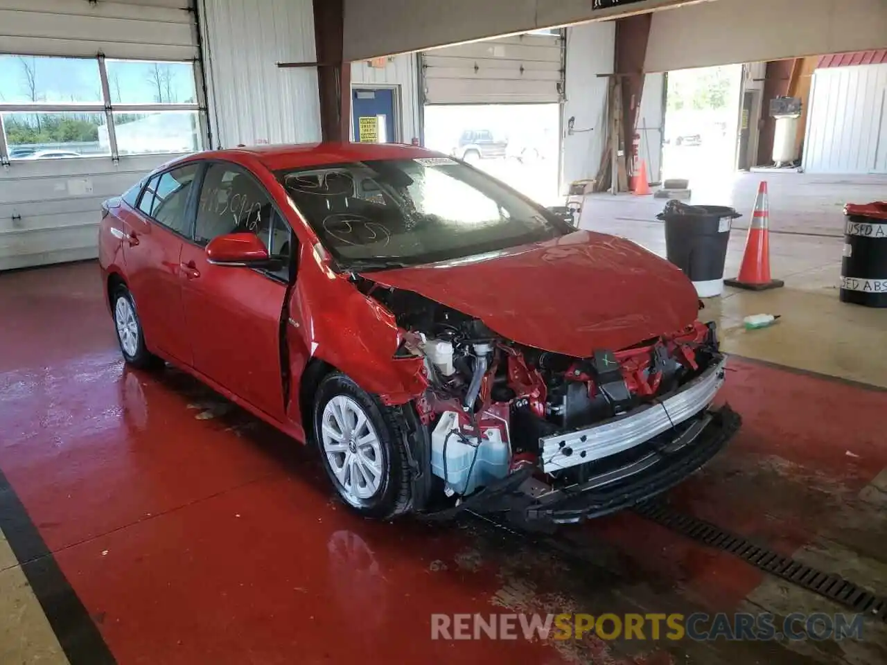 1 Photograph of a damaged car JTDKAMFU3M3130401 TOYOTA PRIUS 2021