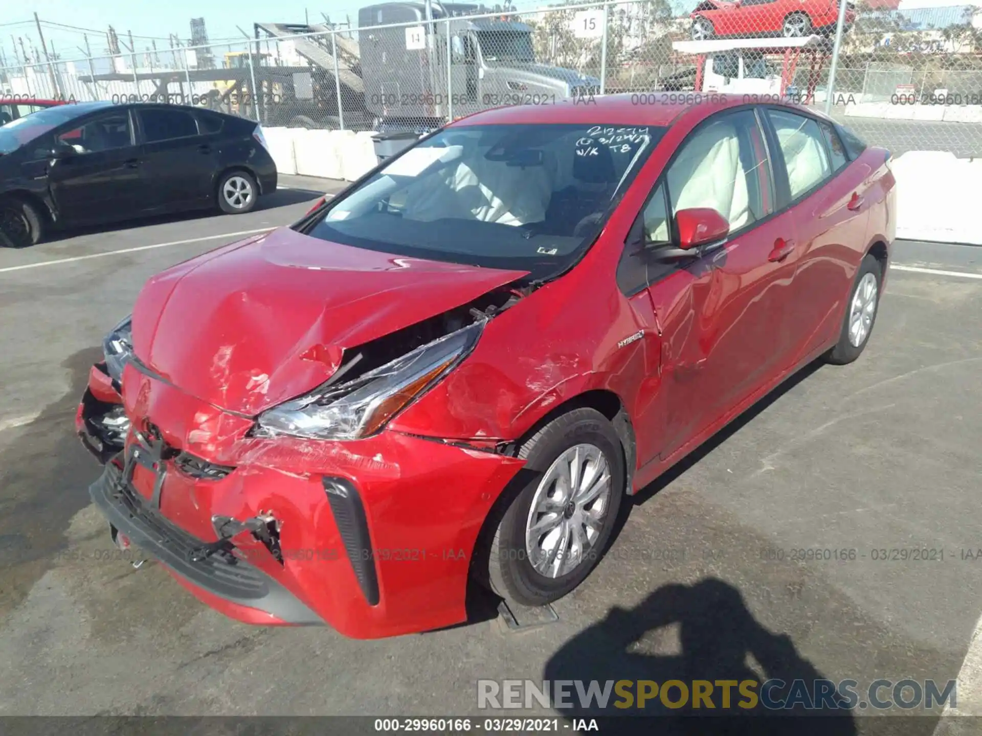 2 Photograph of a damaged car JTDKAMFU3M3130771 TOYOTA PRIUS 2021