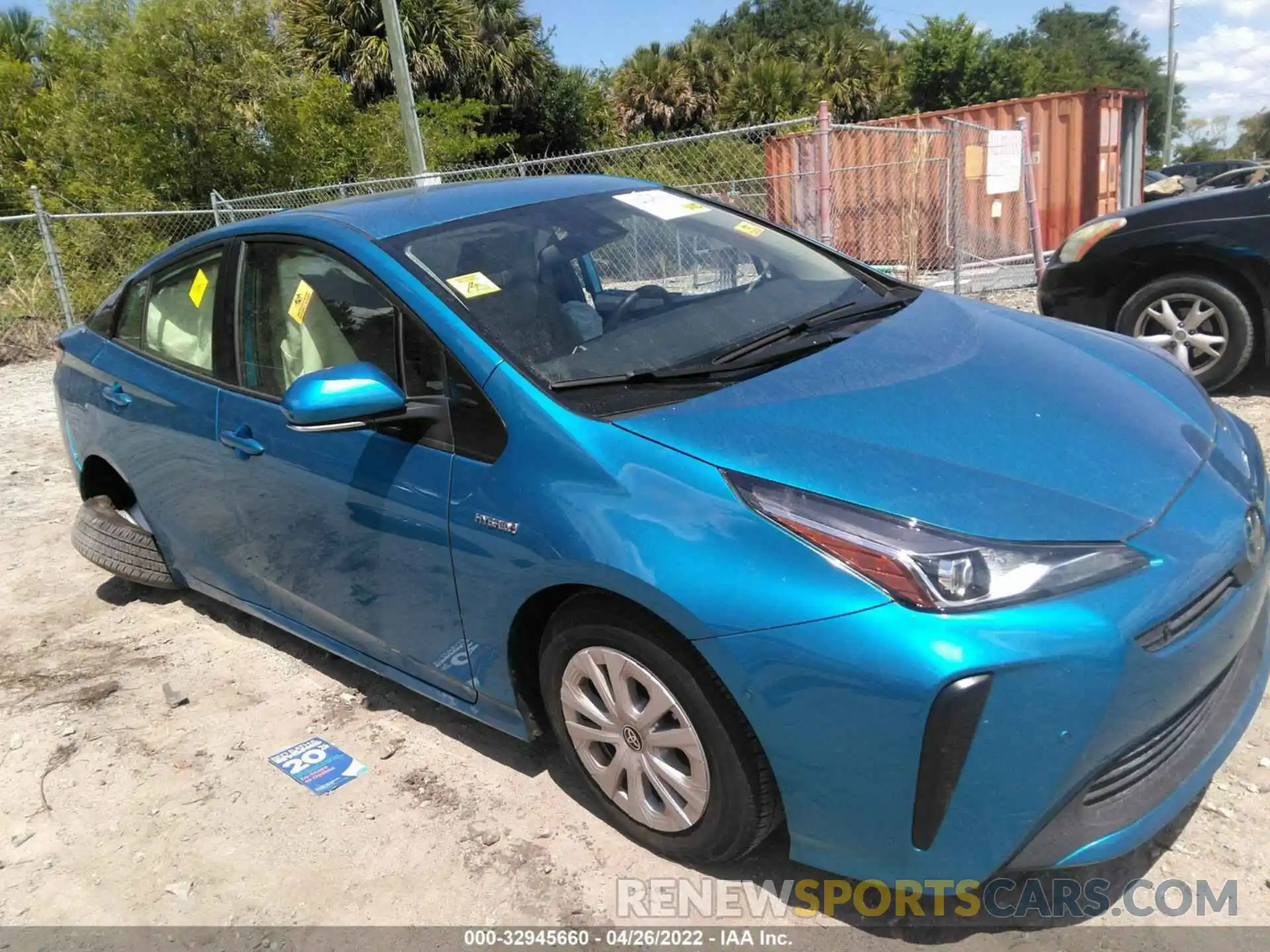 1 Photograph of a damaged car JTDKAMFU3M3130981 TOYOTA PRIUS 2021