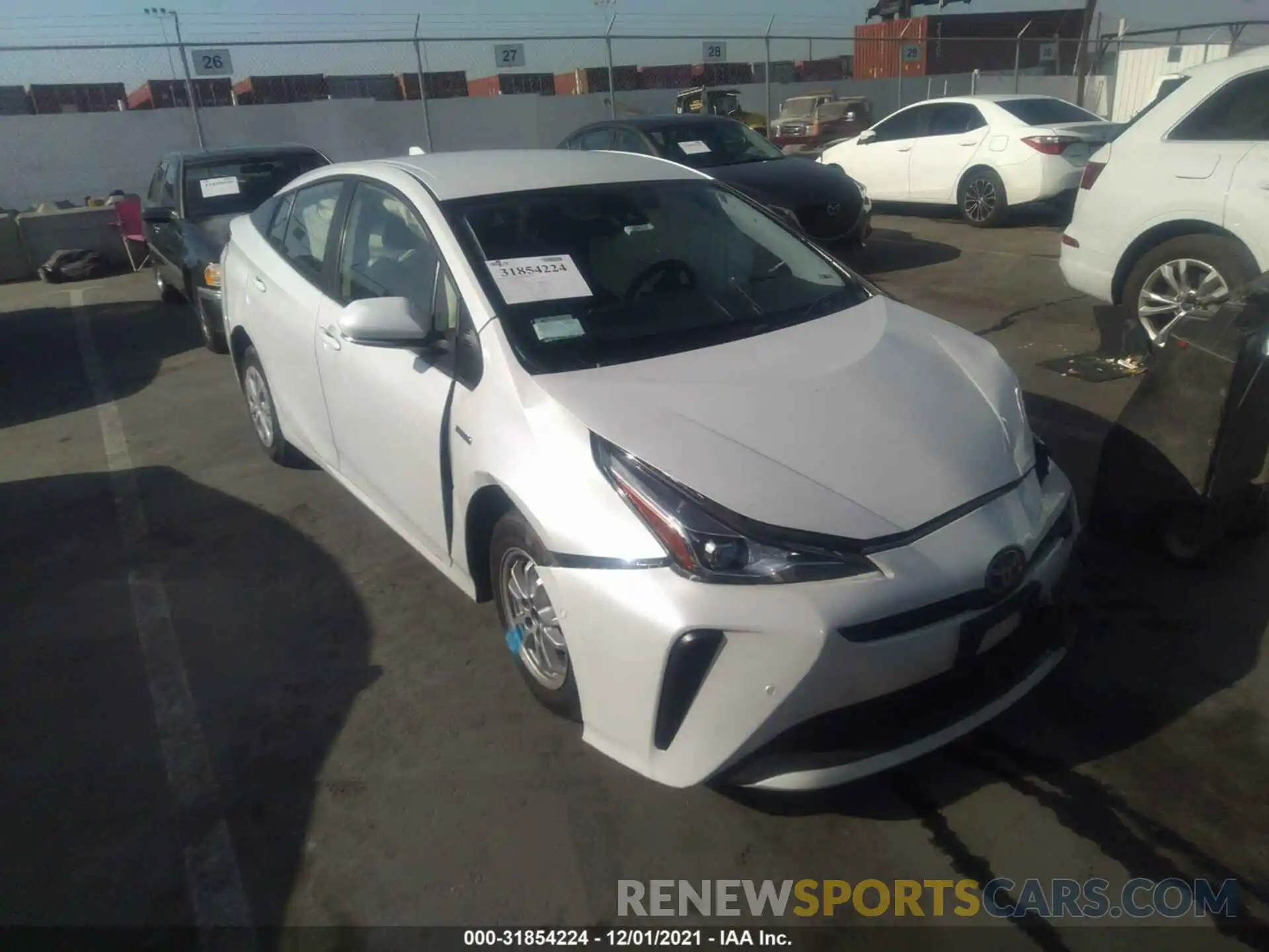 1 Photograph of a damaged car JTDKAMFU3M3132410 TOYOTA PRIUS 2021