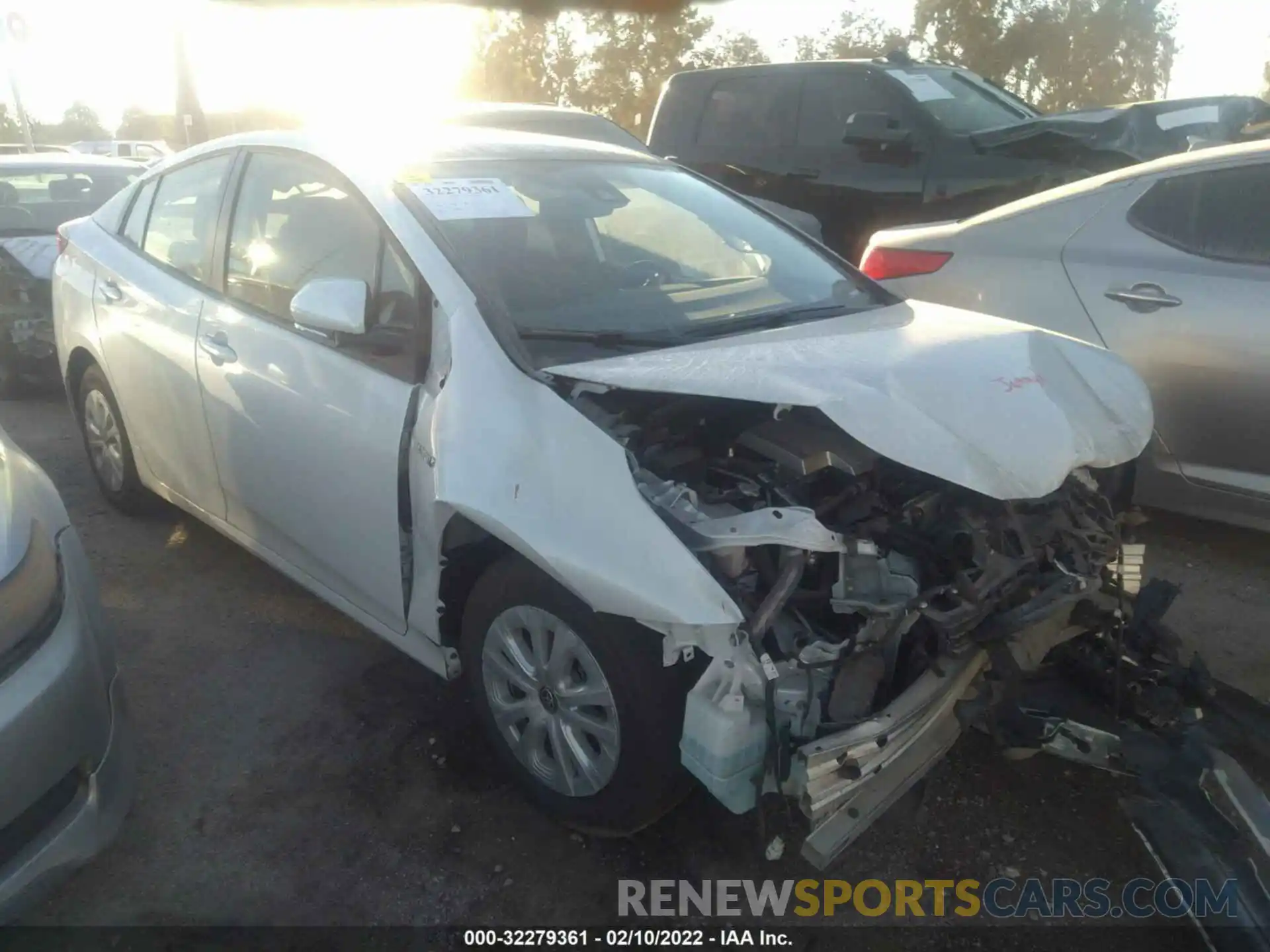 1 Photograph of a damaged car JTDKAMFU3M3136084 TOYOTA PRIUS 2021