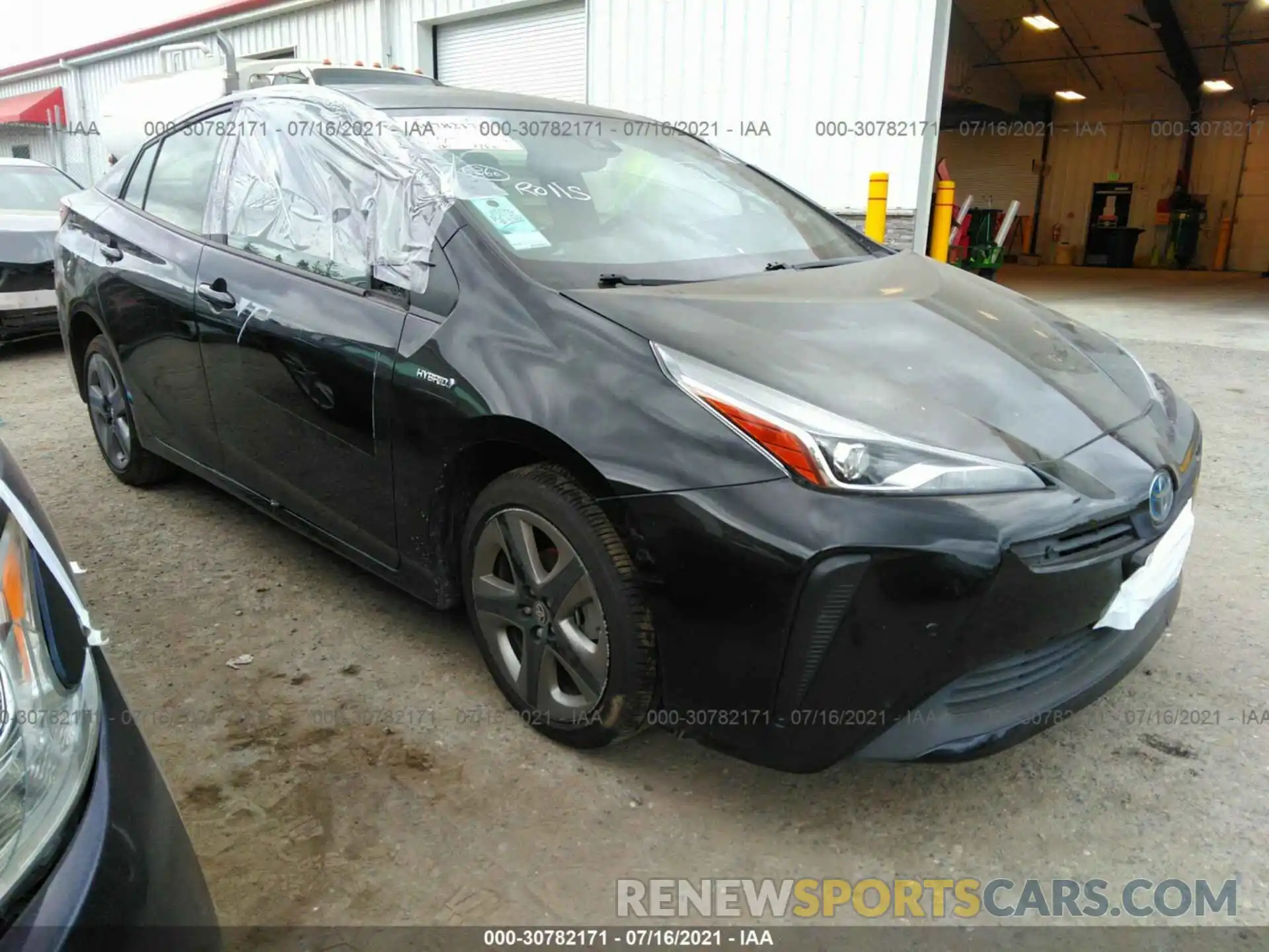 1 Photograph of a damaged car JTDKAMFU3M3136280 TOYOTA PRIUS 2021