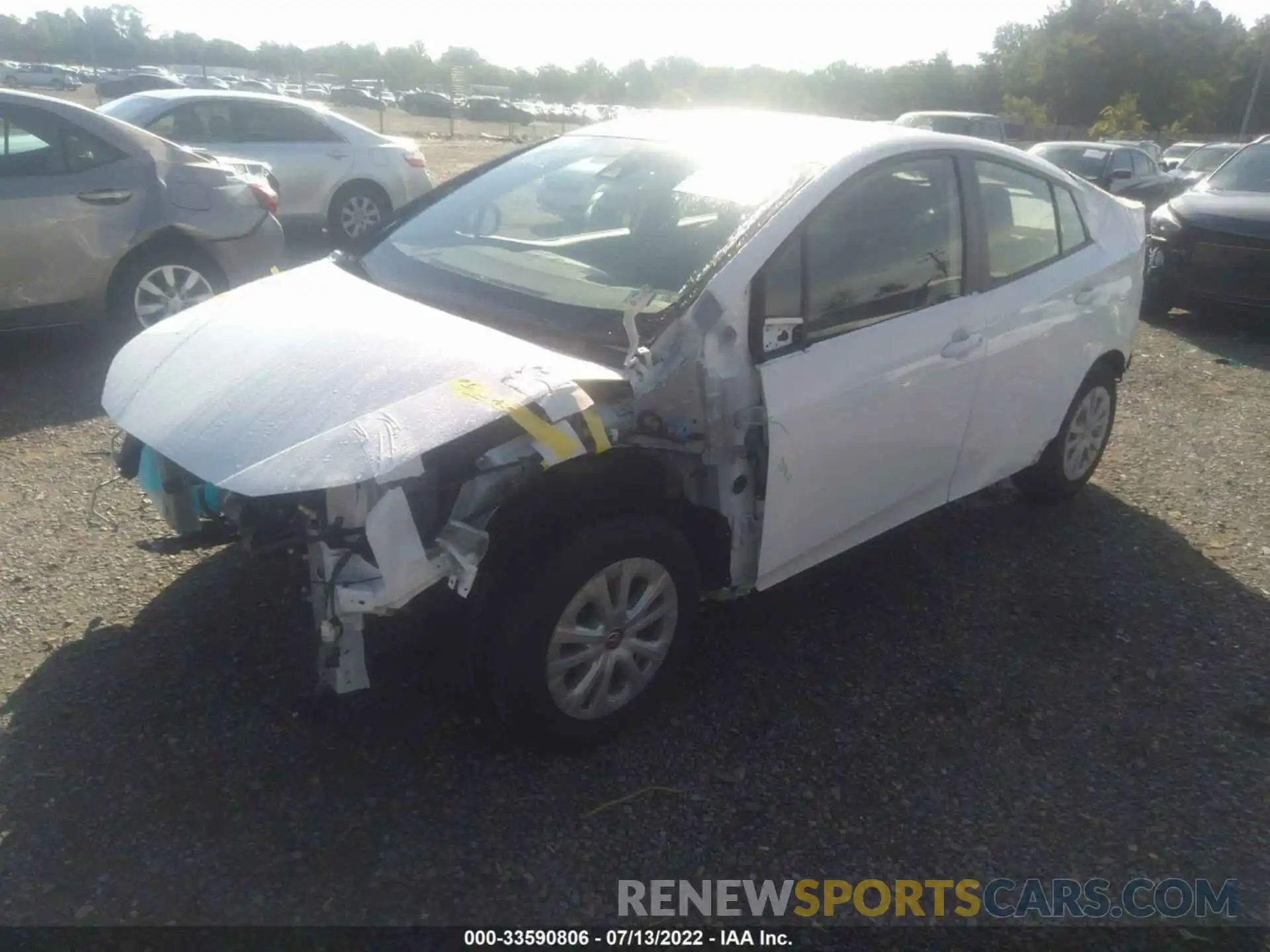 2 Photograph of a damaged car JTDKAMFU3M3140071 TOYOTA PRIUS 2021