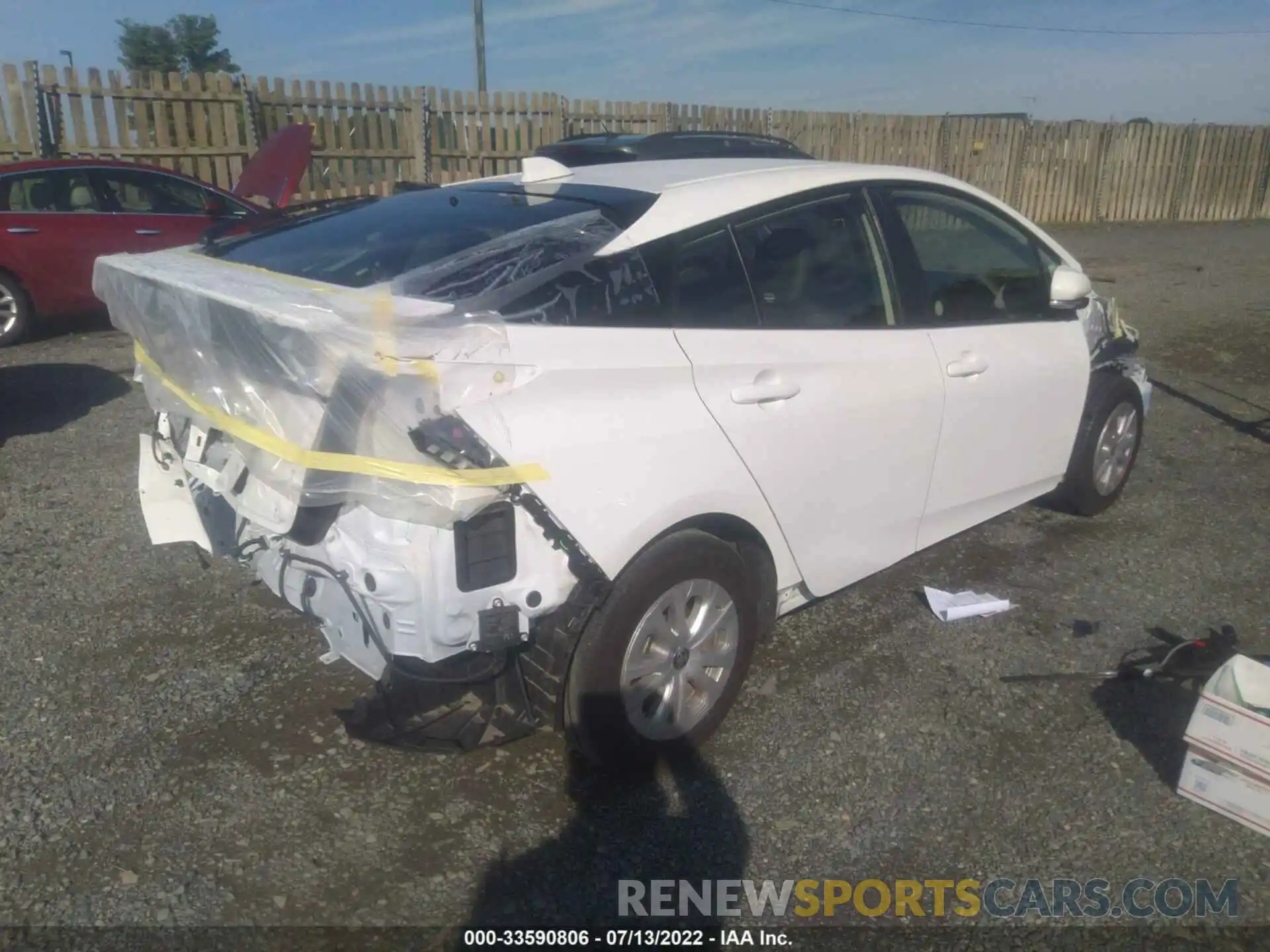 4 Photograph of a damaged car JTDKAMFU3M3140071 TOYOTA PRIUS 2021