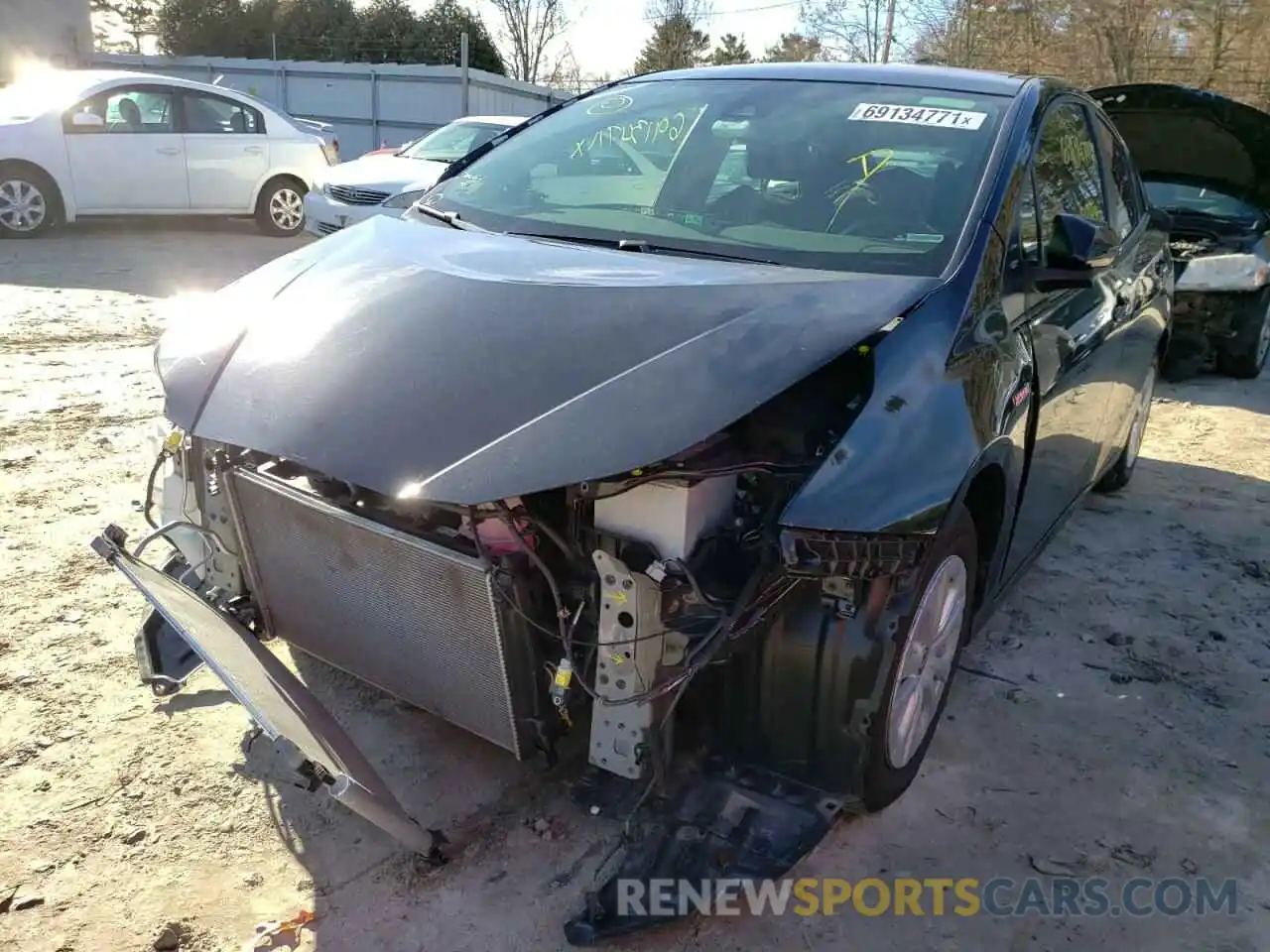 2 Photograph of a damaged car JTDKAMFU3M3140250 TOYOTA PRIUS 2021