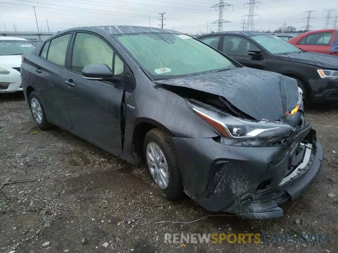 1 Photograph of a damaged car JTDKAMFU3M3140345 TOYOTA PRIUS 2021