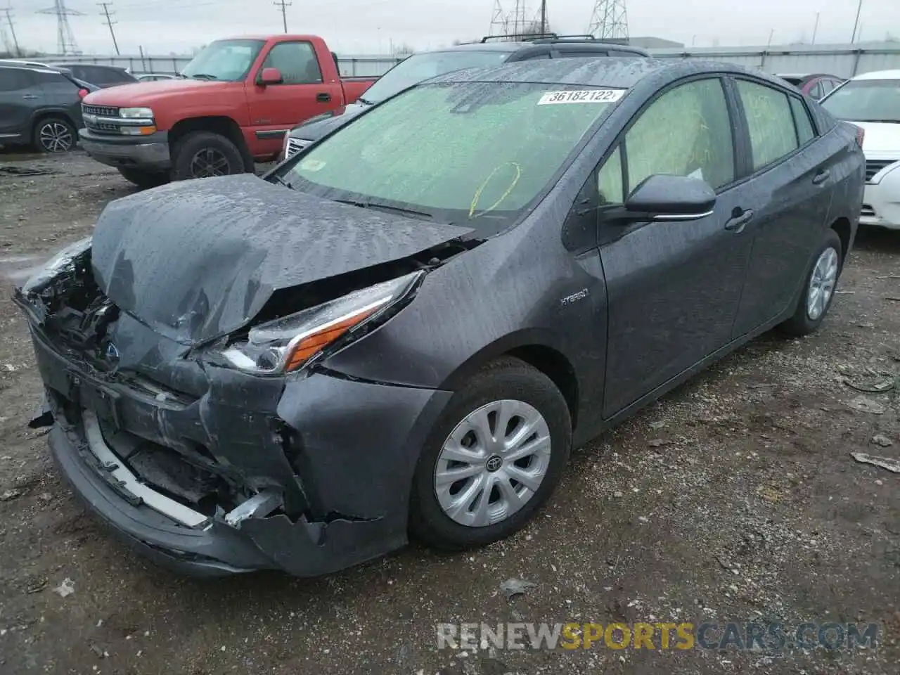 2 Photograph of a damaged car JTDKAMFU3M3140345 TOYOTA PRIUS 2021