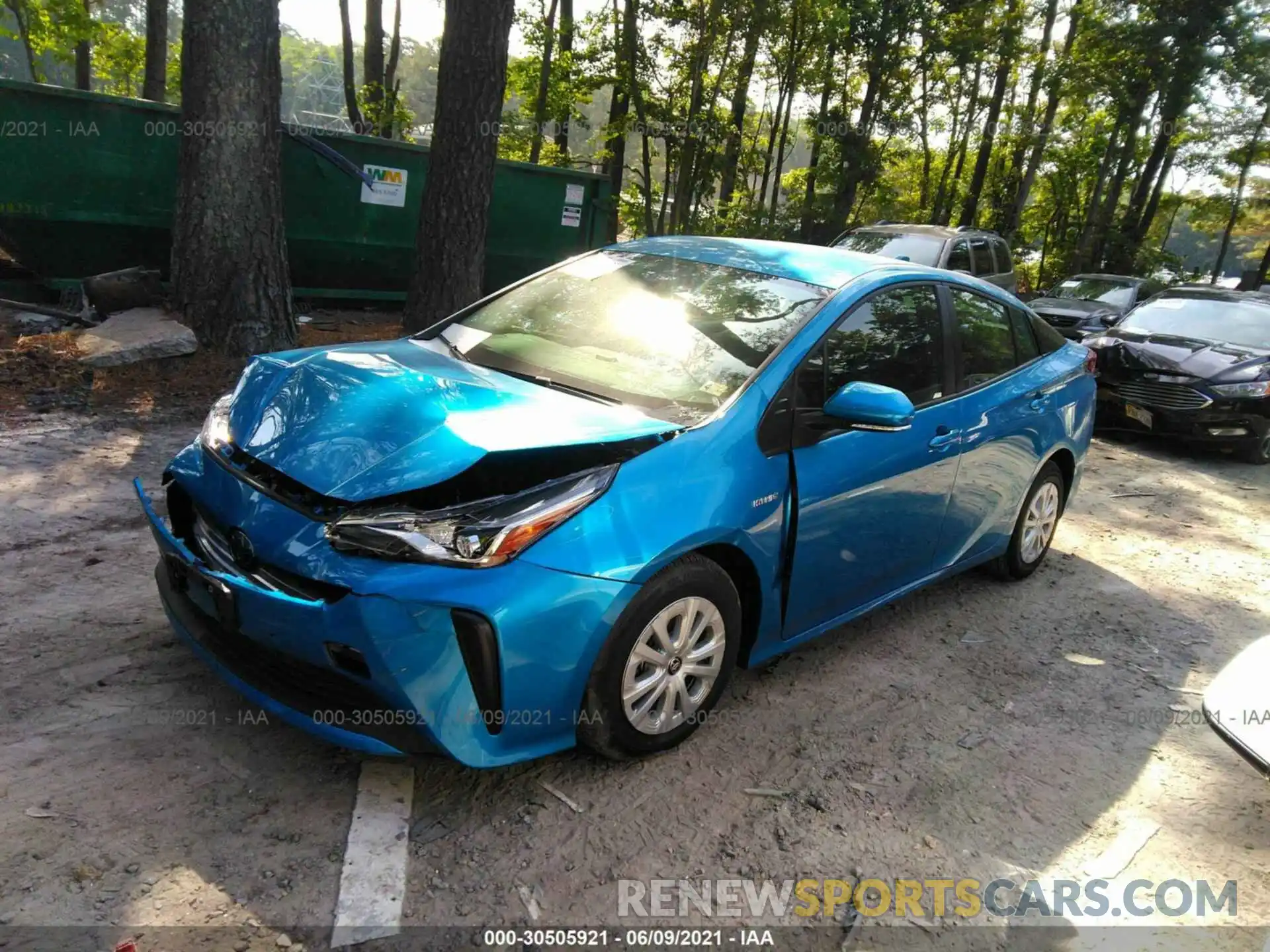 2 Photograph of a damaged car JTDKAMFU3M3141303 TOYOTA PRIUS 2021