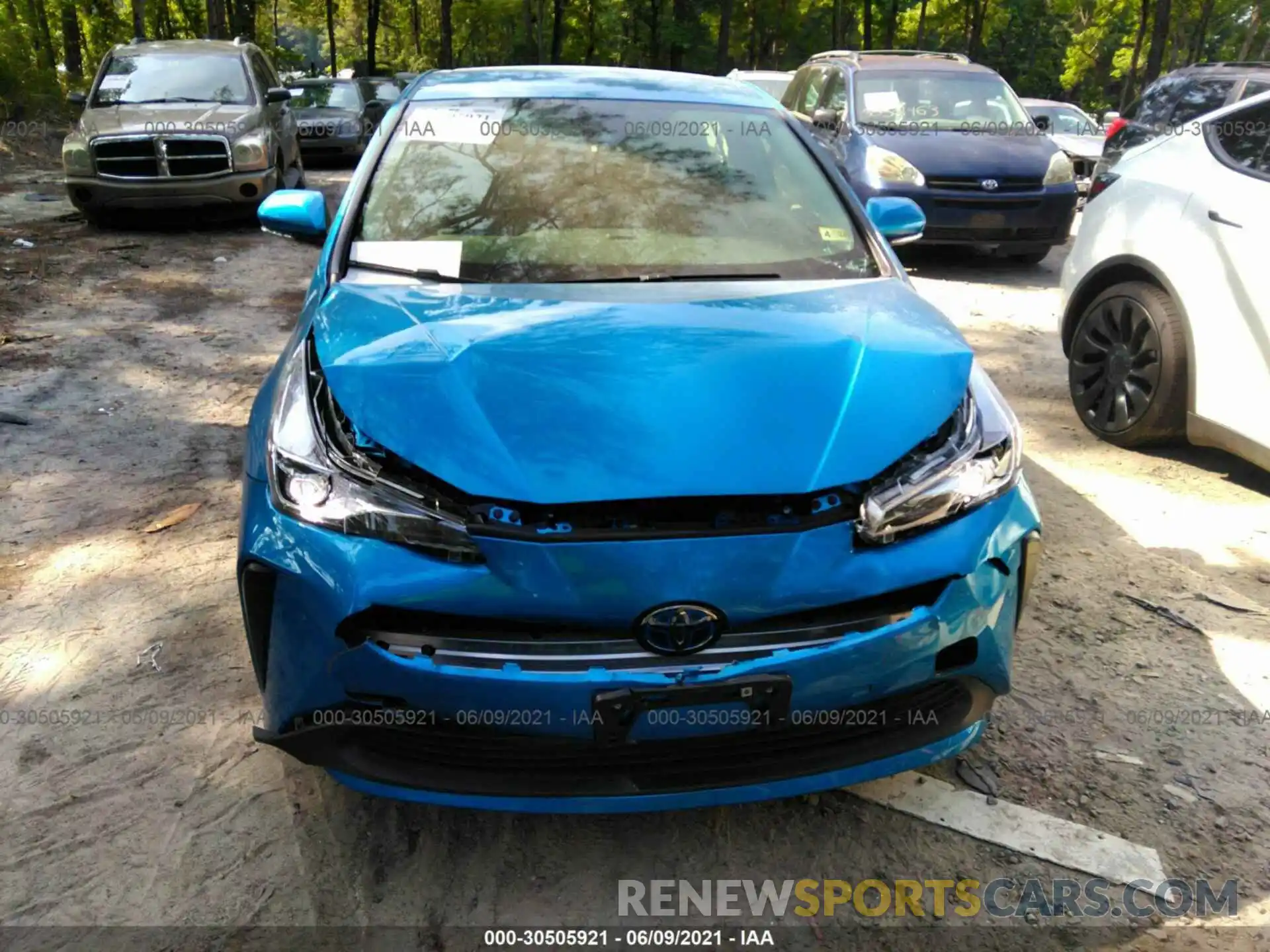 6 Photograph of a damaged car JTDKAMFU3M3141303 TOYOTA PRIUS 2021